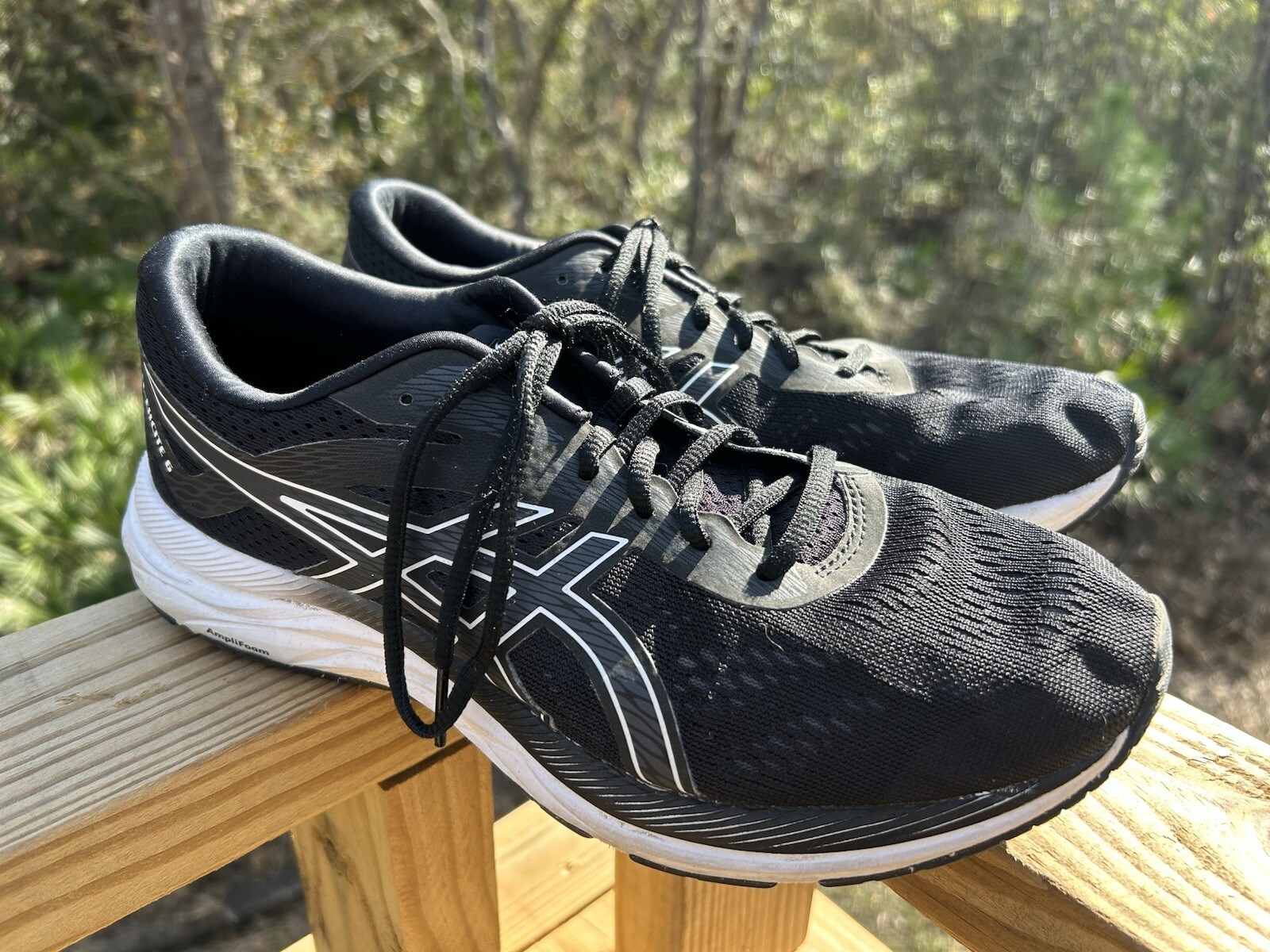 Asics Gel Excite 6 Running Shoes Black White Sneaker Women’s 11 W Shoe