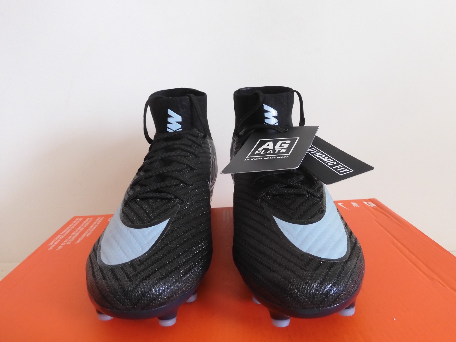 Nike Zoom Mercurial Superfly 10 Elite Ag Pro Black-Ice Blue Sz 6.5 [FQ8339-001]