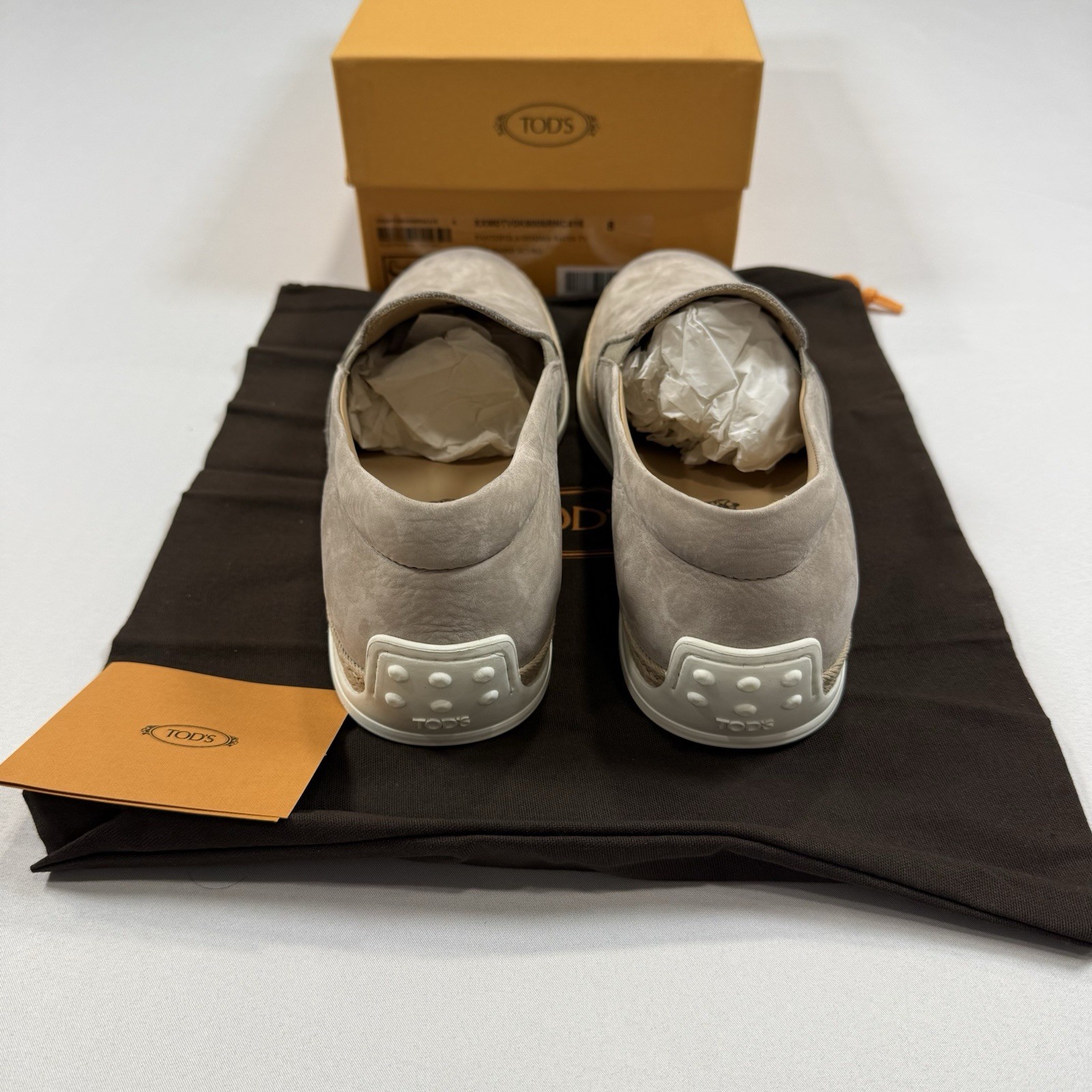 Tod’s NUOVA PANTOFOLA GOMMA RAFIA TV Loafer Size 8UK/9.5US New In Box MSRP $795