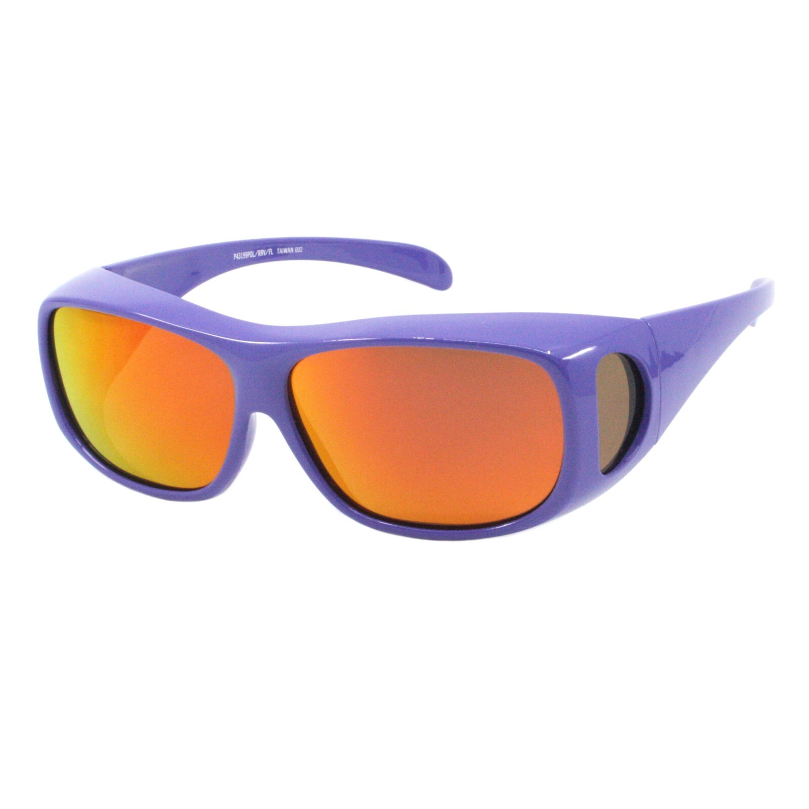 Polarized Lens Fit Over Sunglasses Rectangular Mirror Lens Lightweight Floating