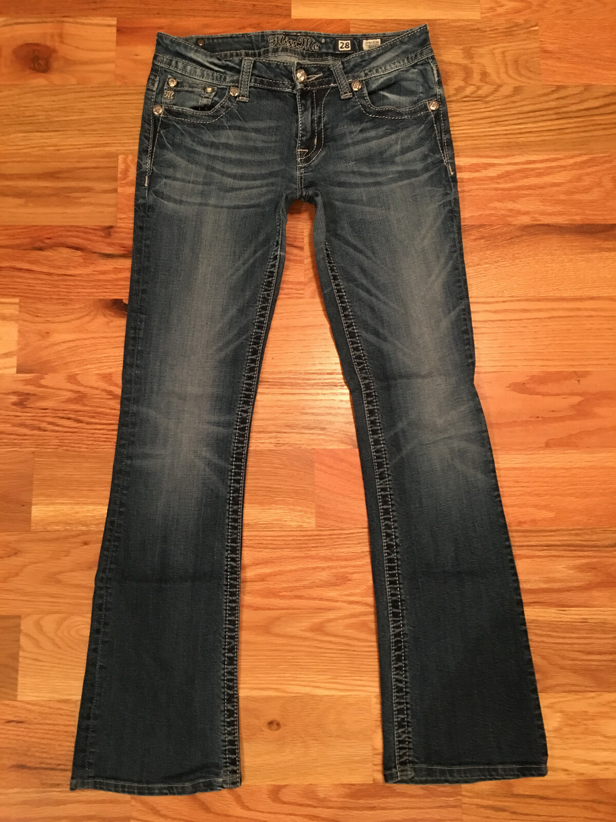 Miss Me Jeans Size 28 JP6183B Boot 30 3/4 Inch Inseam