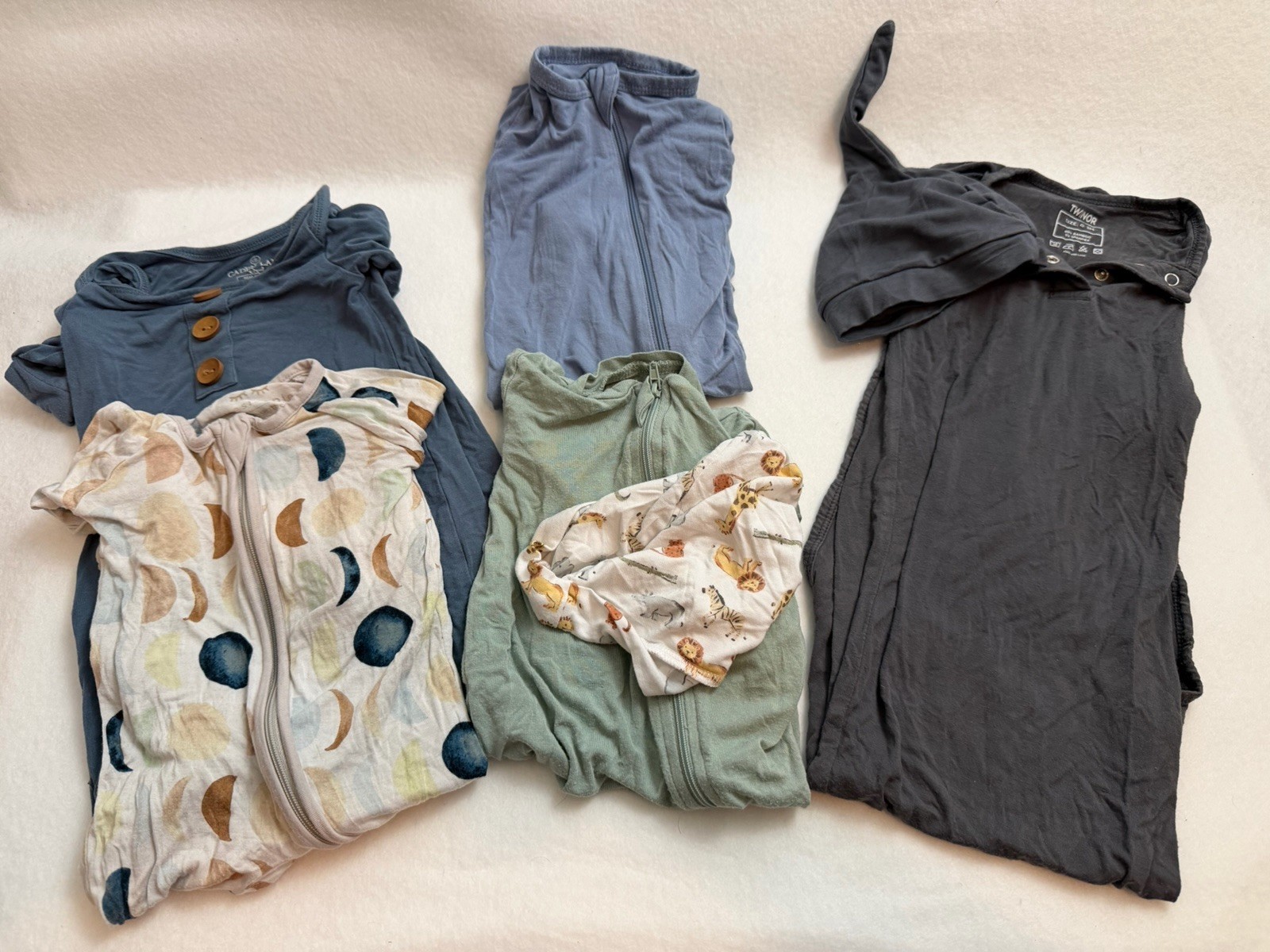 Baby Sleep Sack & Sleeper Lot 0-3 Months Bamboo Caden Lane Kyte Baby Little