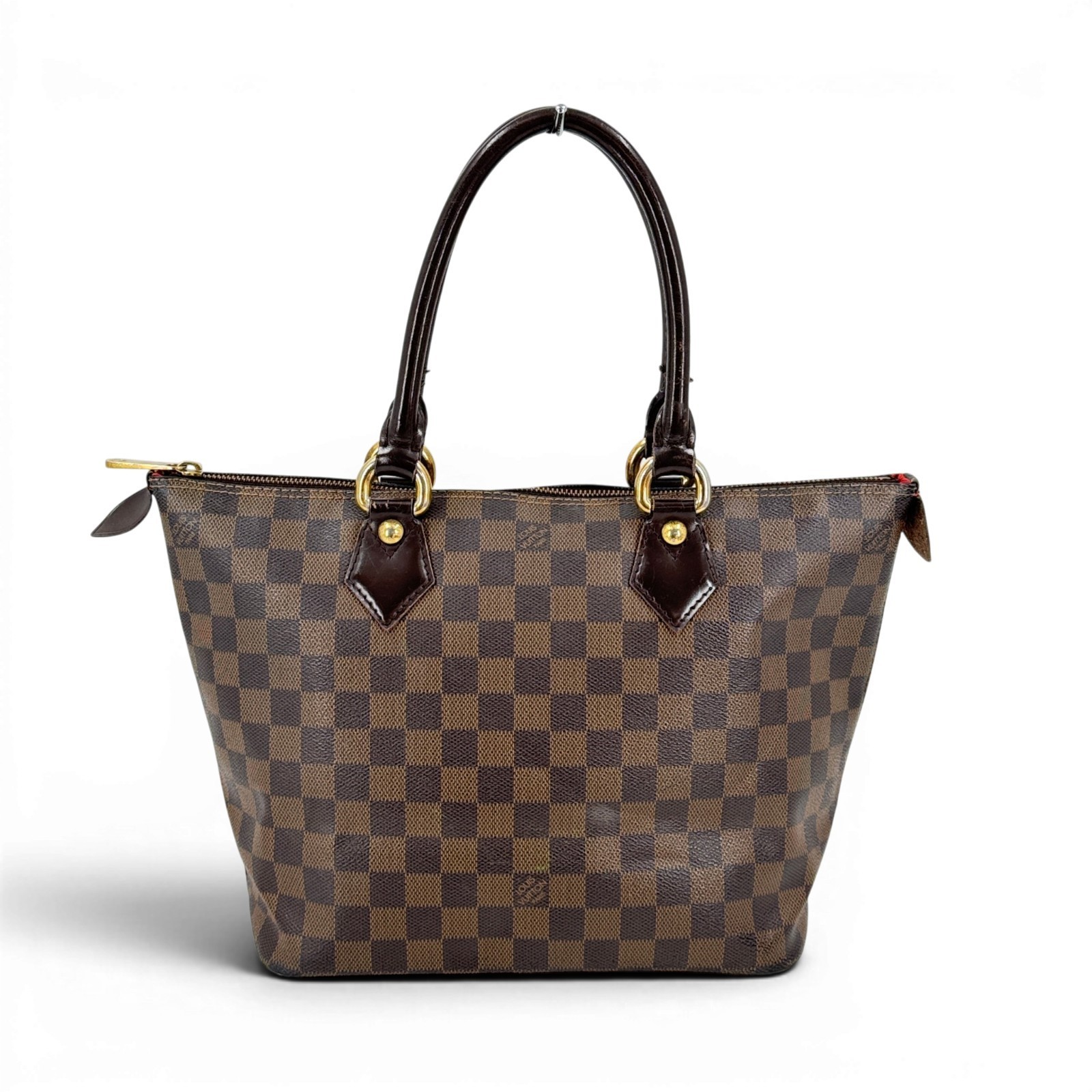 LOUIS VUITTON Saleya PM Damier Ebene Canvas Brown Shoulder Tote Bag N51183