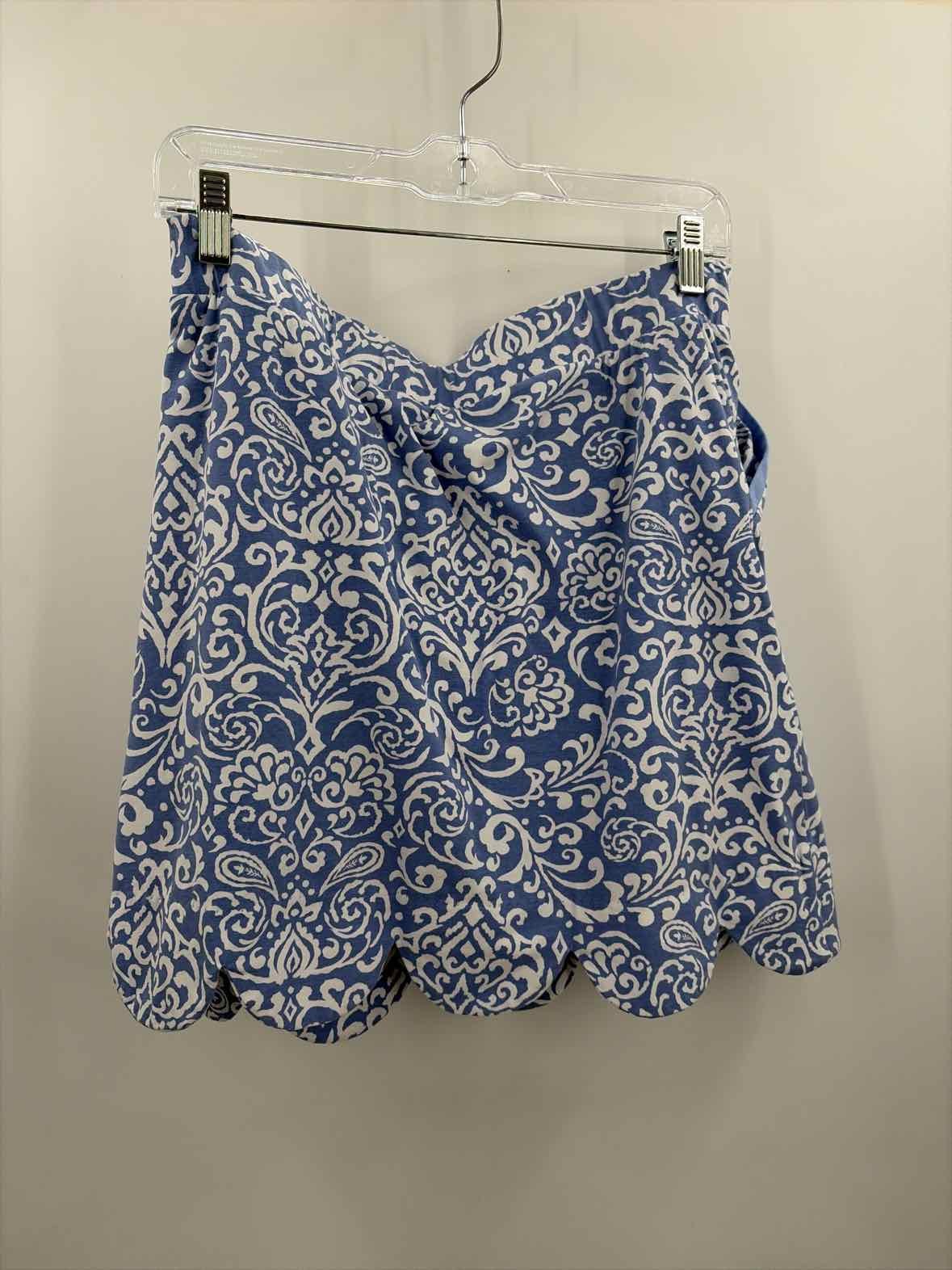 Pre-Owned Ana Clare Blue Size Large Skort Mini Skirt