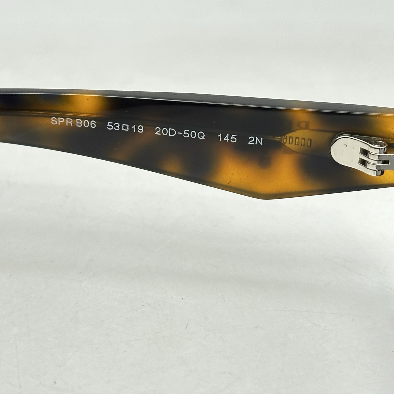 Prada Unisex Narrow Rectangle Thick Sunglasses SPRB06S Juniper Tortoise/Gray