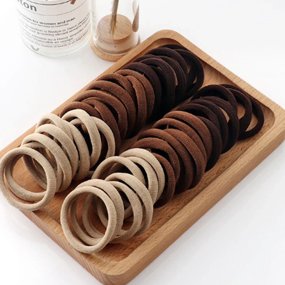 Men Women Hair Ties Soft Seamless Hair Bands Fr Thick Thin Hair Ponytail Holders