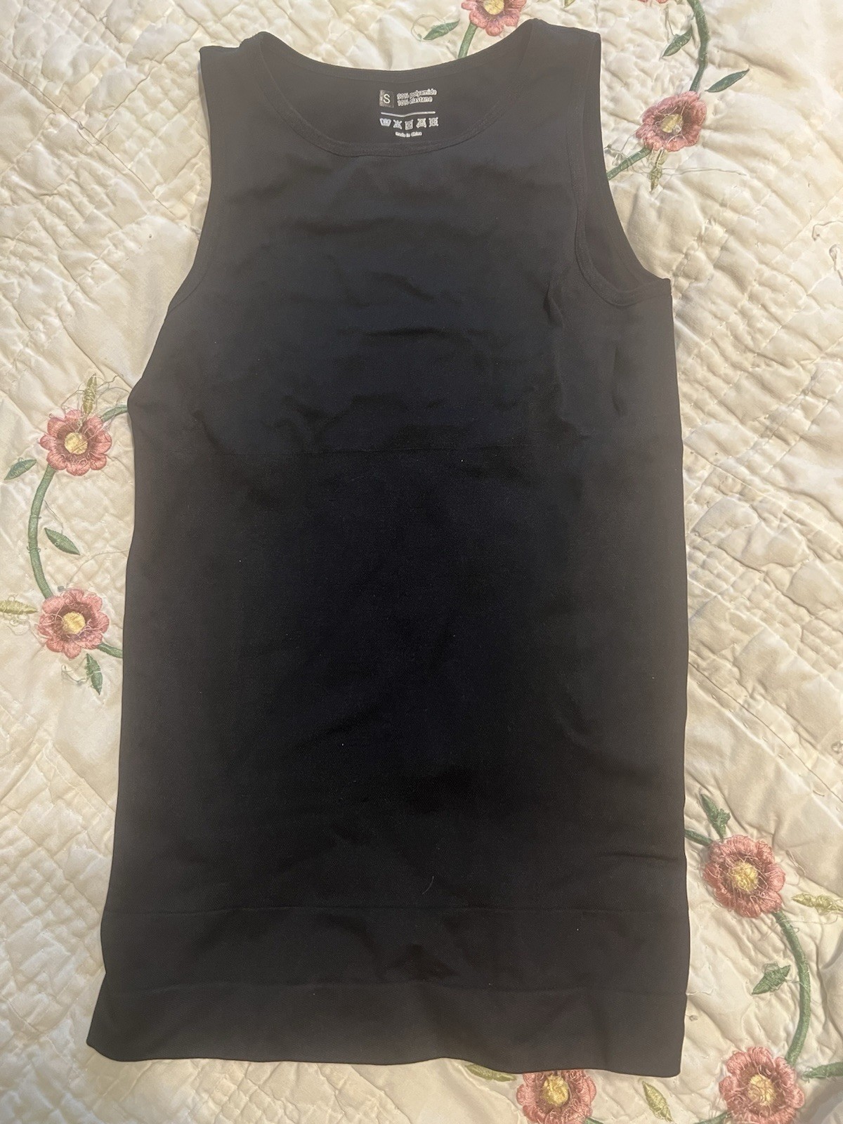 Black Form Fitting Tank Top