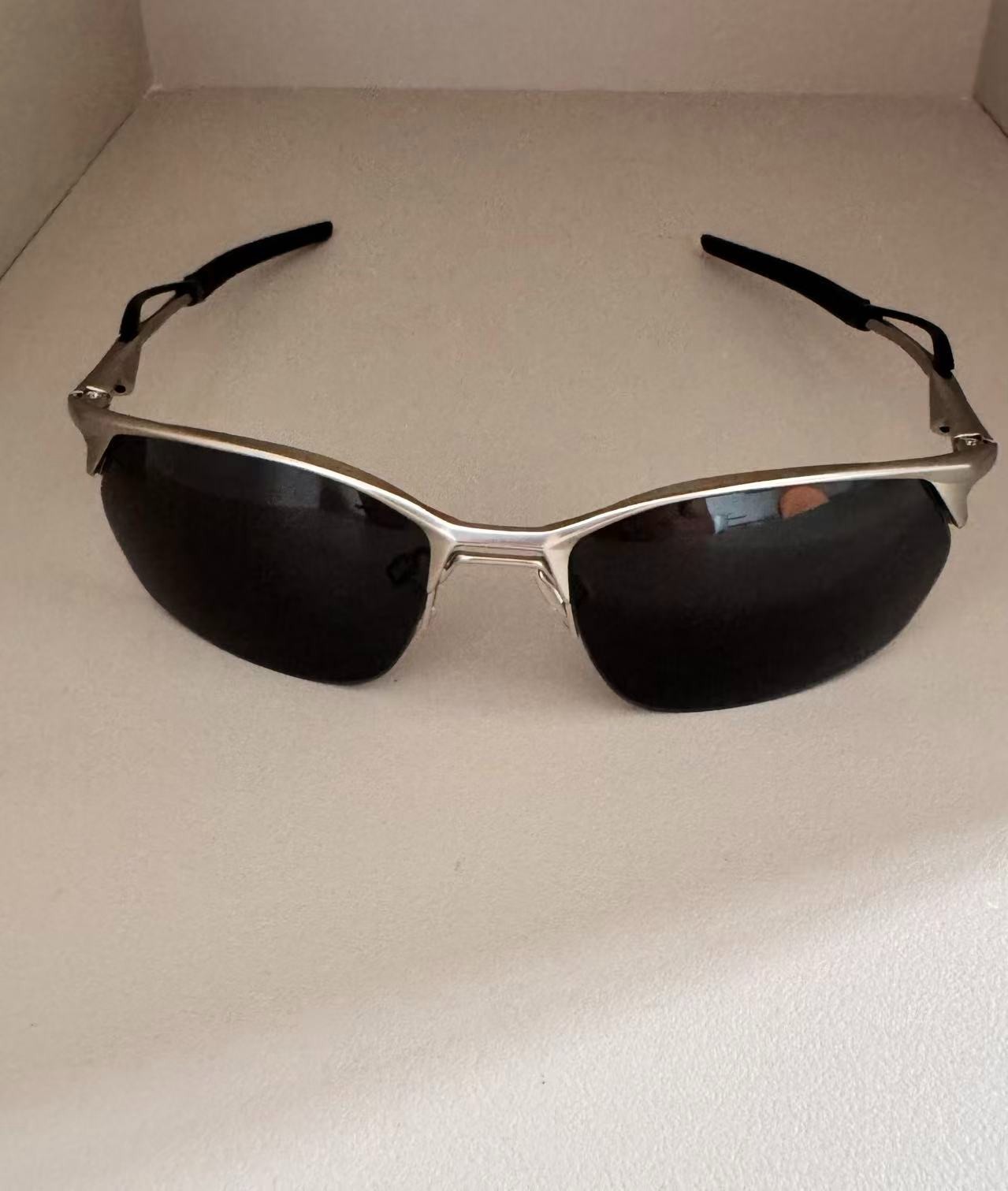 Oakley Wire Tap 2.0 OO4145 Sunglasses, Silver Frame/PRIZM Silver-Grey Lenses