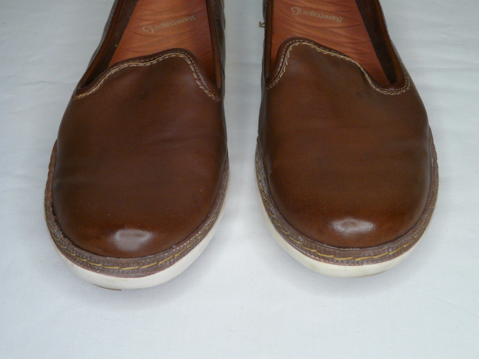 BareTraps Vanassa Saddle Brown Slip On Loafers Comfort Shoes Womens Size 7.5 M