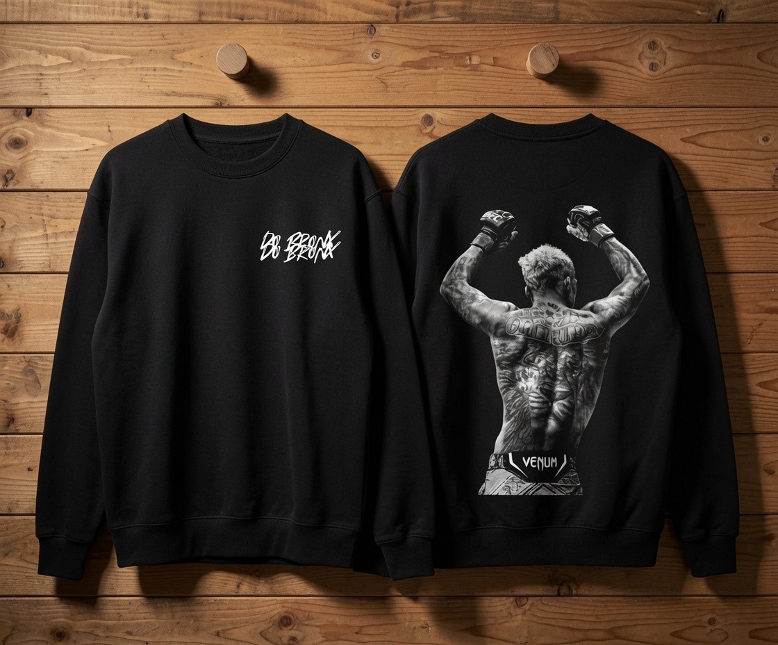 COMBATWEAR Charles Oliveira Do Bronx Fighter Graphic Sweatshirt MMA Sports