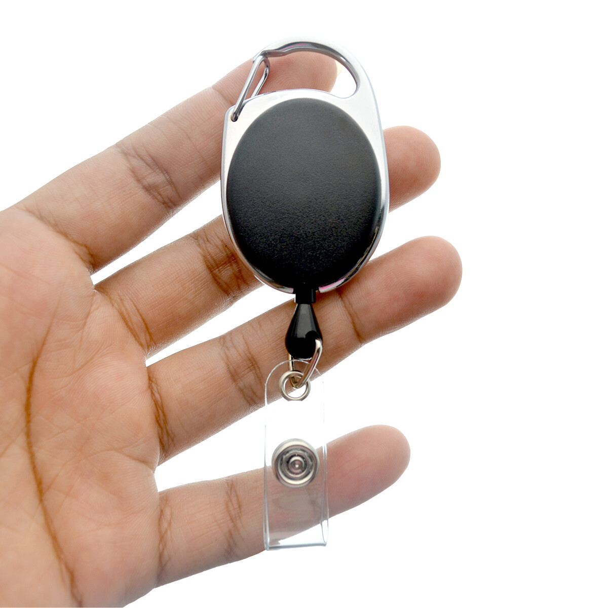 2 Pack – Premium Retractable Carabiner Badge Reel ID Holder by Specialist ID