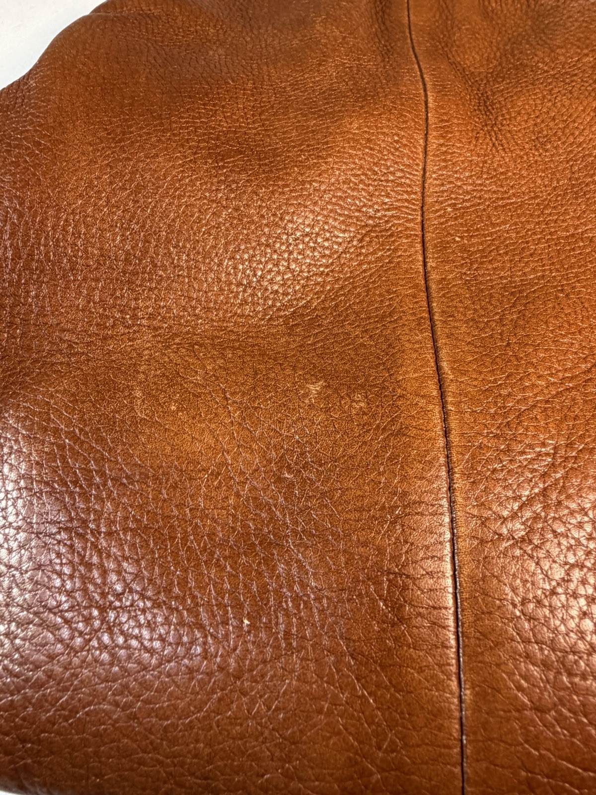 COACH Madison Small Phoebe Shoulder Bag Cognac Brown Pebbled Leather Hobo Fall
