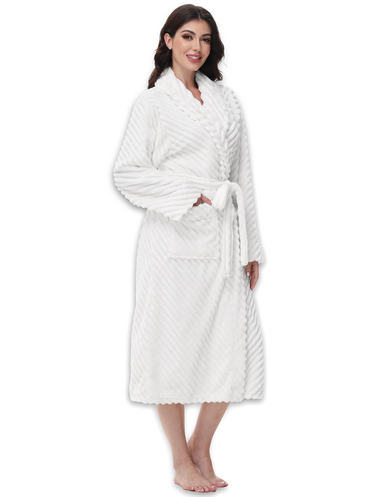 Yurhap Premium Robes for Women – Super Soft Cozy Fleece Womens Robe Plush Long