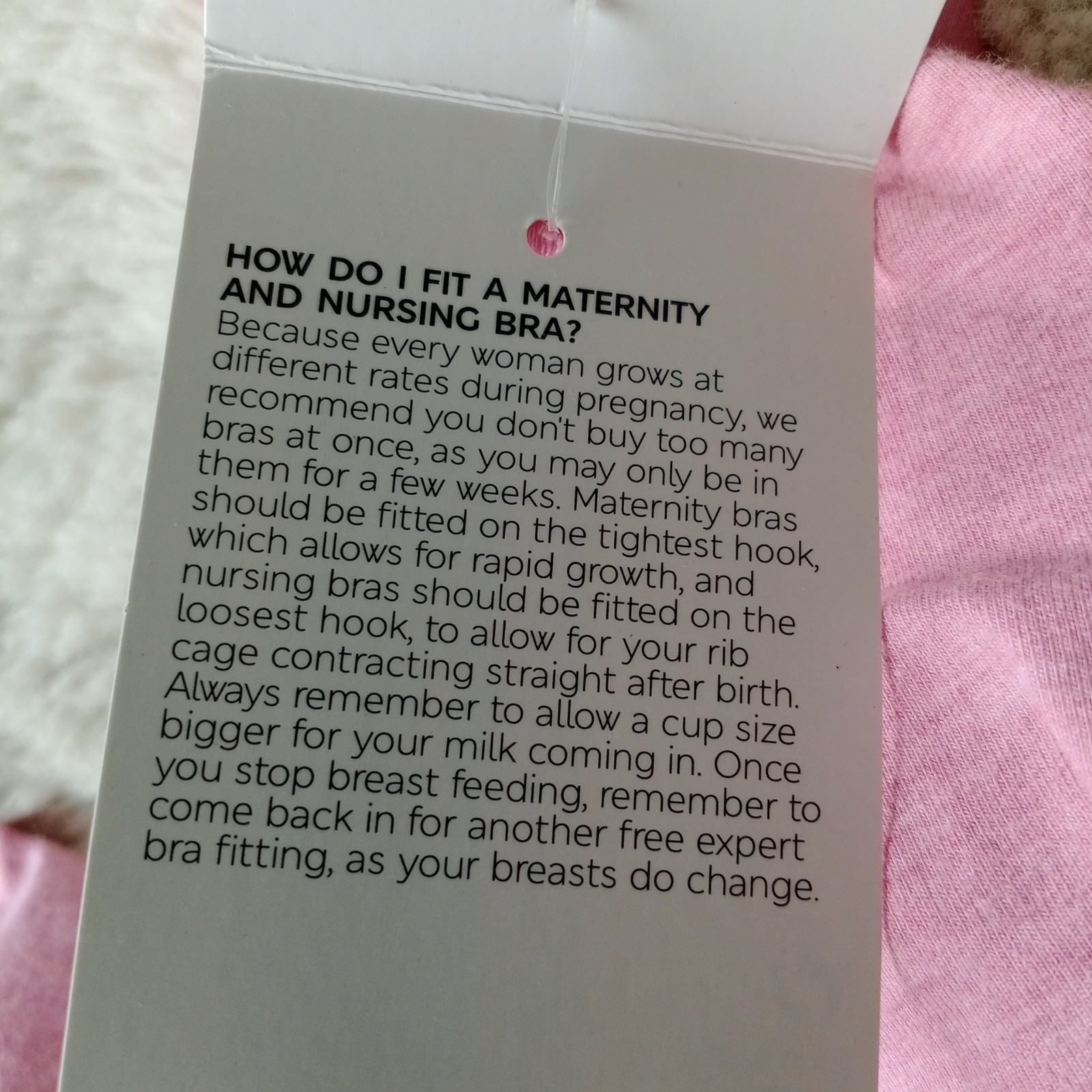 M&S Nursing Bra Non-Wired Pink New + Tags UK 8 A-C EUR 36 Light padded RRP £20