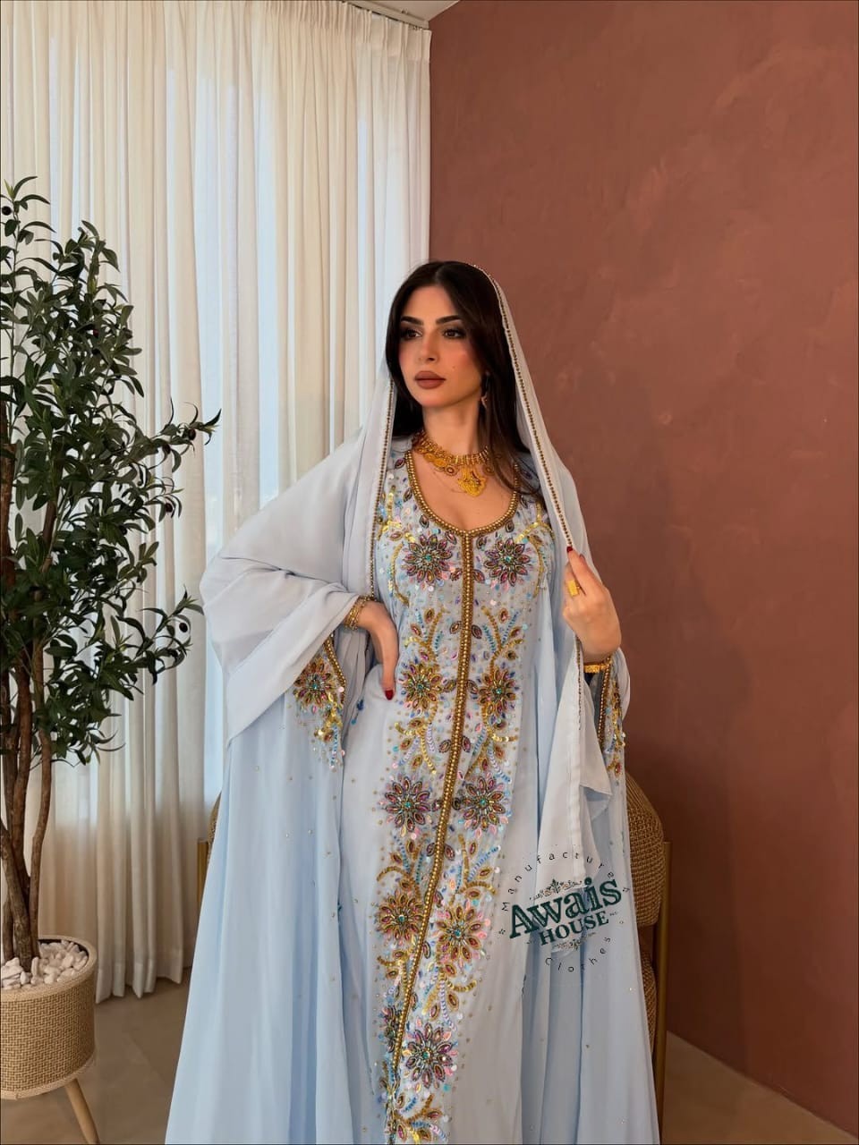 Egyptian Islamic Clothing Kaftan Abaya Muslim Fancy Islamic Abaya Robes Dress