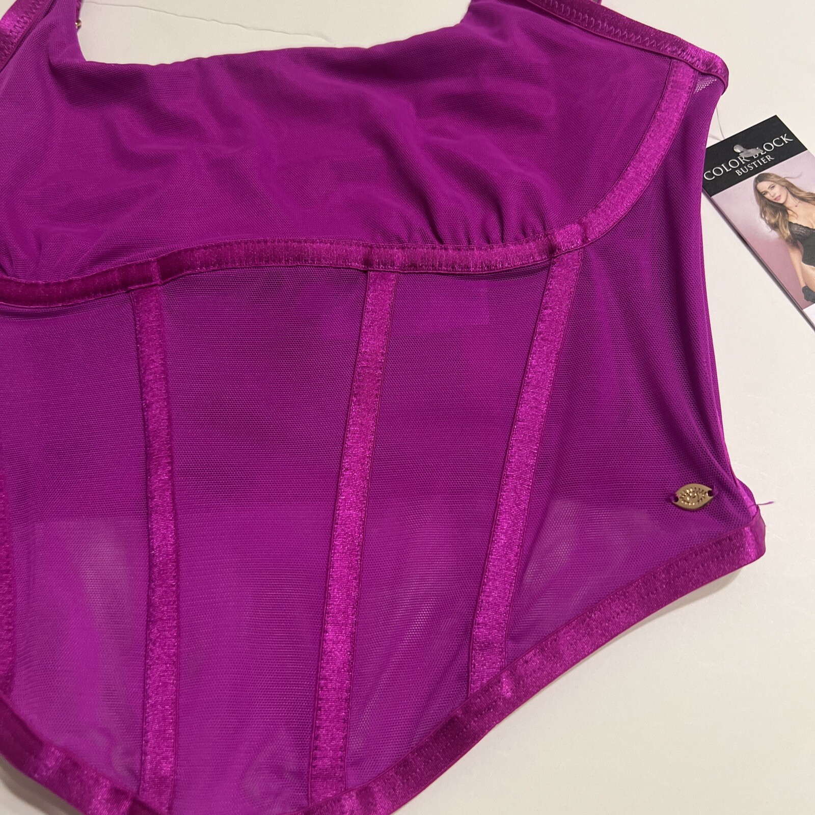Sophia Vergara Bustier Intimates Color Block