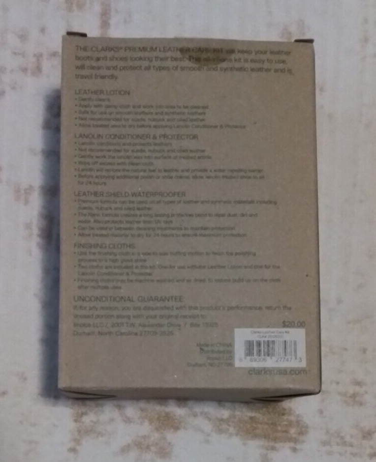 Clarks Premium Leather Care Kit Boxed Gift Set Complete Care For All Leathers