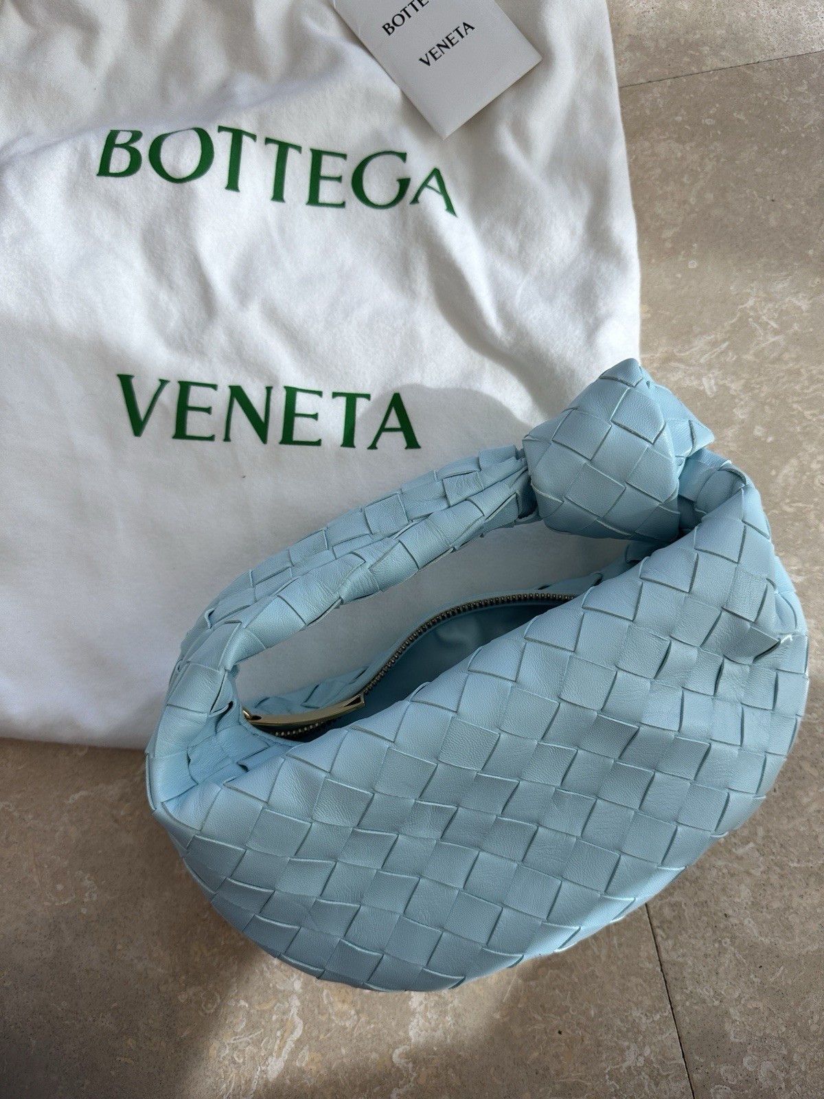 Bottega Veneta Jodie Mini Tote Bag Blue