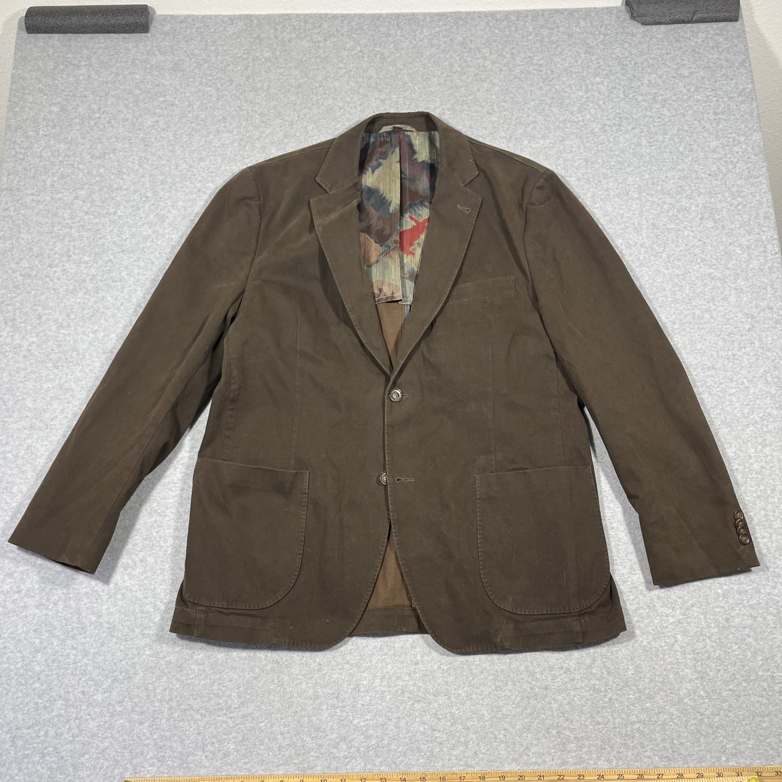 VTG Kroon Blazer Men 42R Brown Corduroy Matthews Wash 2 Button Sport Coat Jacket