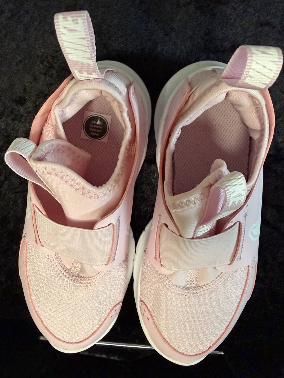 Nike Flex Runner Unisex Kids Slip-On Sneakers Pink/White US 12.5C