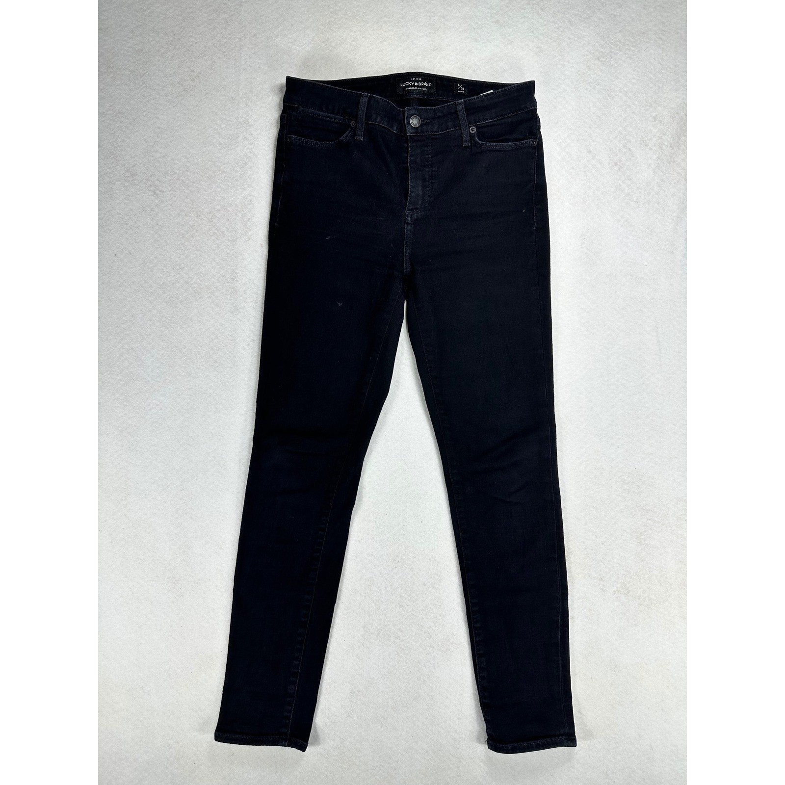 Lucky Brand Hayden Skinny Ankle Jeans Black Murray Wash 6/28 7W13807