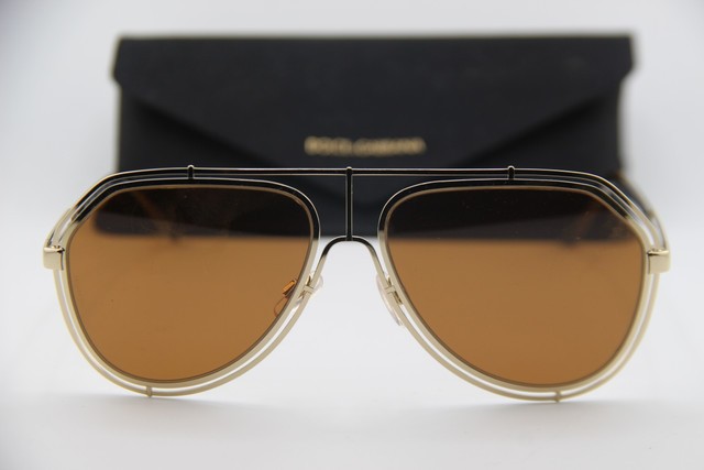 NEW DOLCE & GABBANA DG 2176 488/73 GOLD HAVANA AUTHENTIC SUNGLASSES 59-15