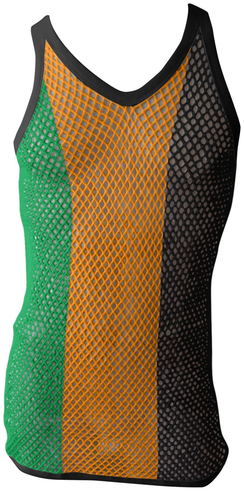Jamaica String Vest or Mesh Marina In Classic Jamaican Colors Fr Carnivals Party