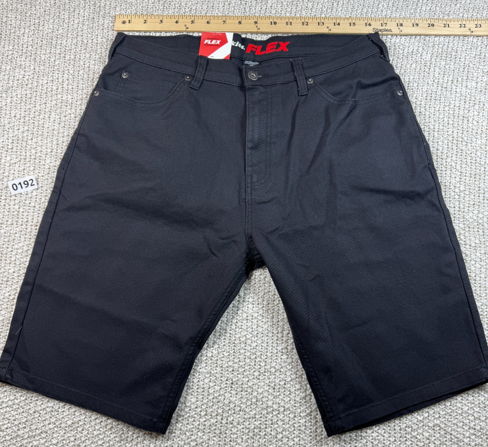 Dickies FLEX Duck Shorts Men’s 34 Black Stretch Work Casual NWT A87LPBLK 0192