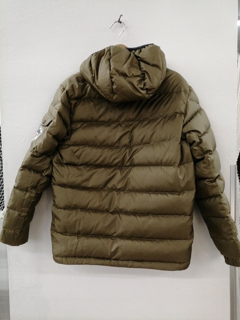 EDDIE BAUER Reversible Down Jacket Khaki X Brown Gray Used