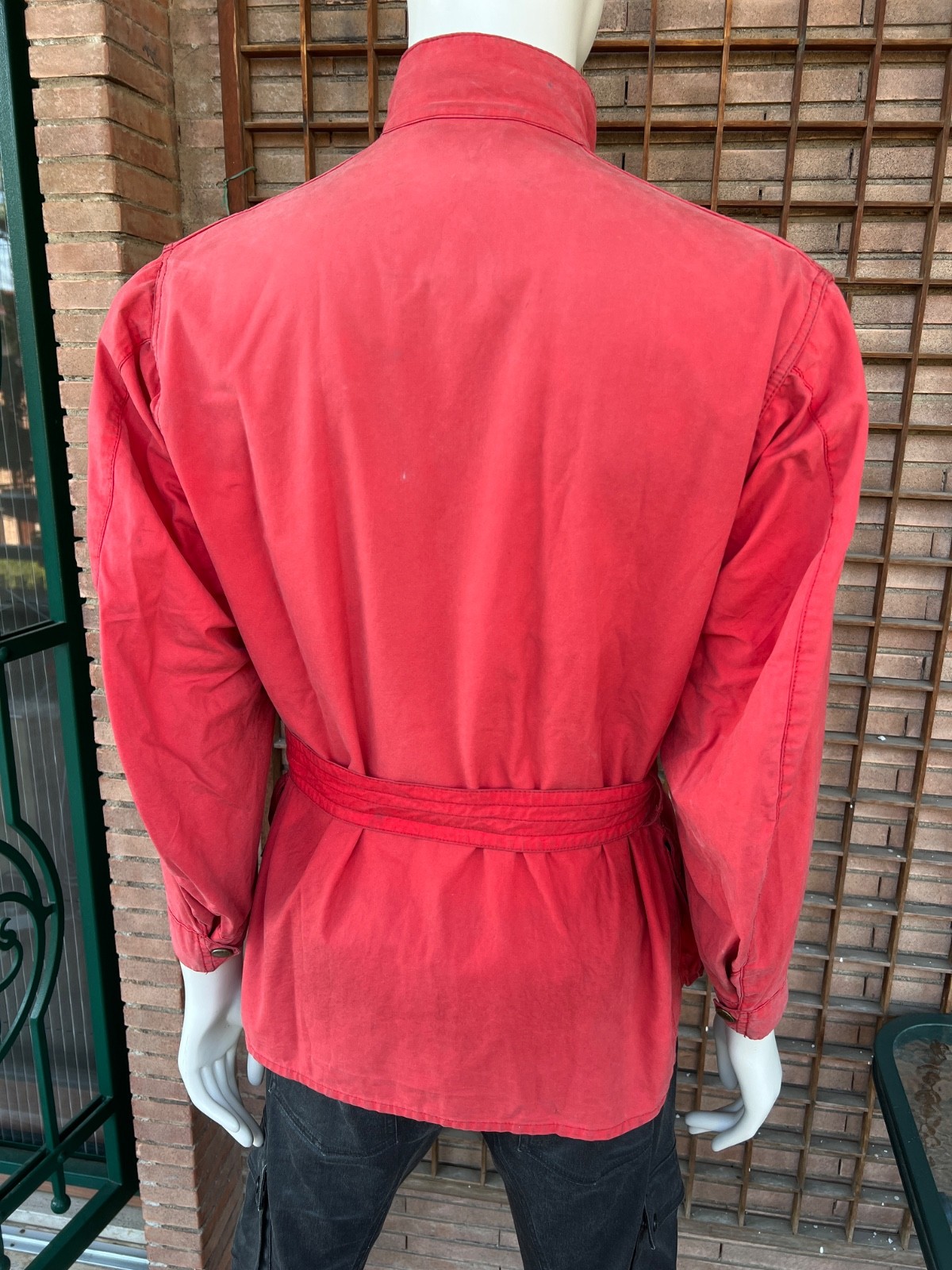 BARBOUR INTERNATIONAL Steve McQueen Collection Limited Waxed Cotton Red L