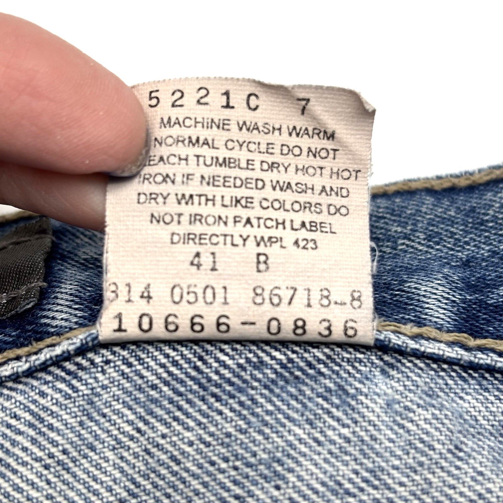 2001 Levi’s Silvertab Medium Wash Mid Rise Wide Leg Baggy Jeans 9S 31×30″ Mexico