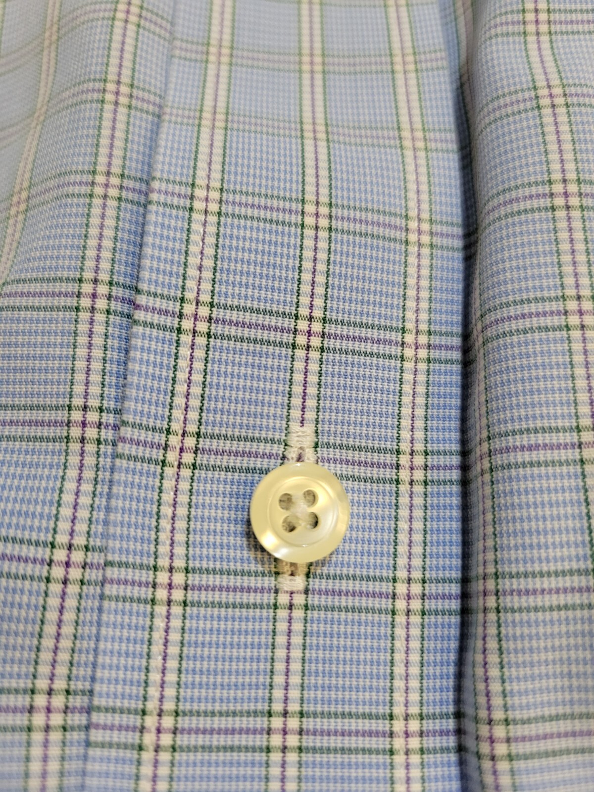 Brooks Brothers 1818 traditional fit Dress Shirt Plaid non iron mens 16.5 – 33
