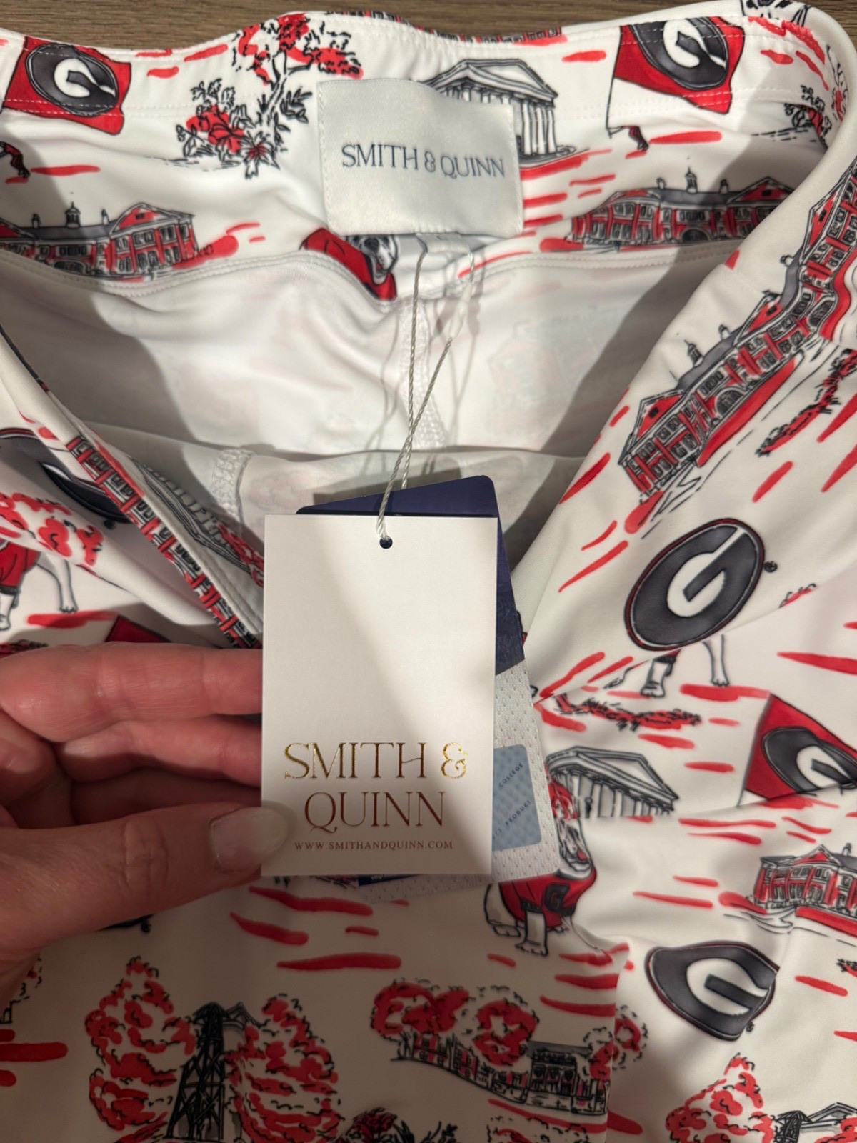 Smith & Quinn Collegiate UGA skort . Never been worn!! New with tags!