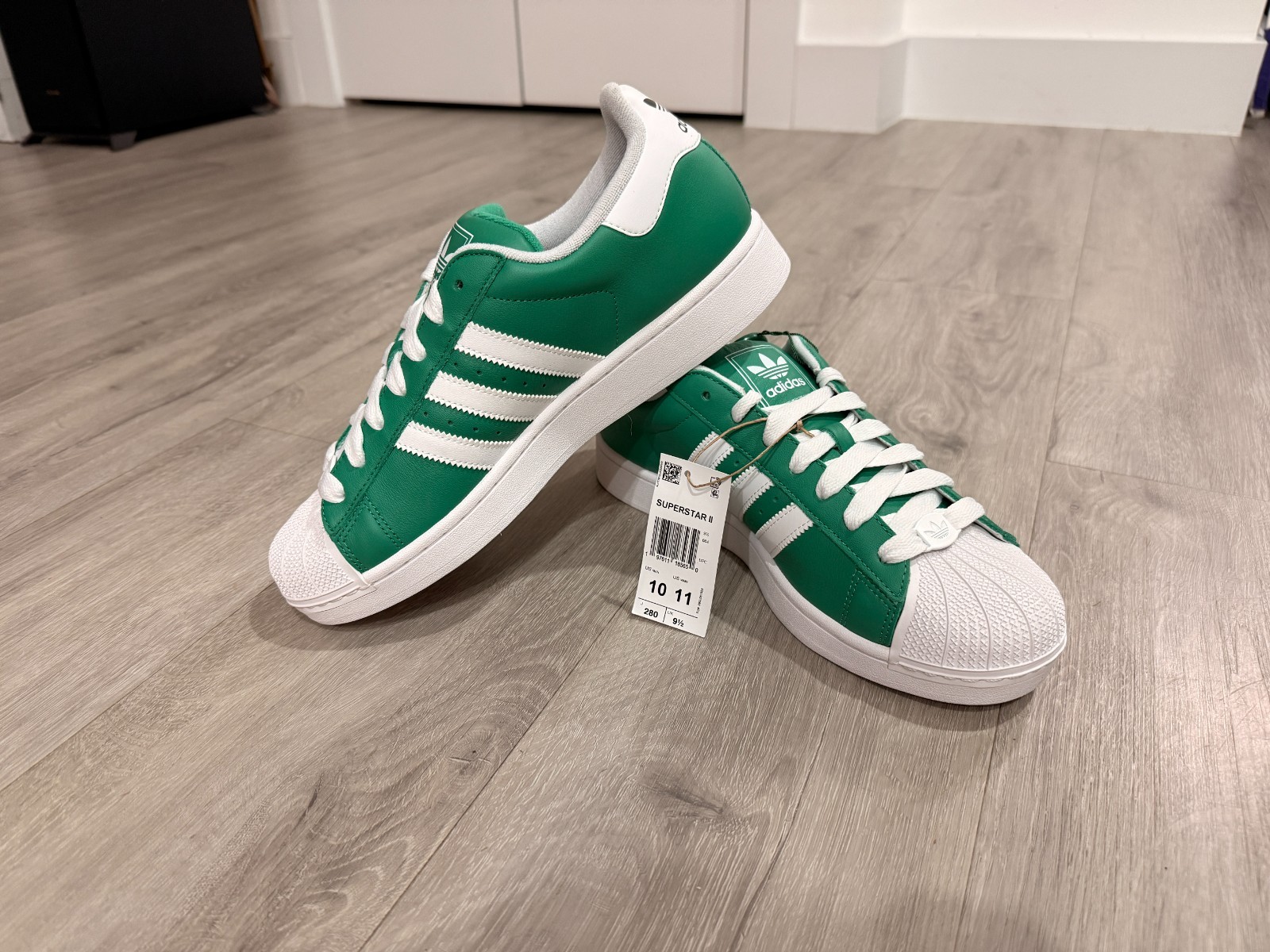 New Adidas Superstar II Unisex Shoes – US Men 11.5 / Women 12.5 – JI3076