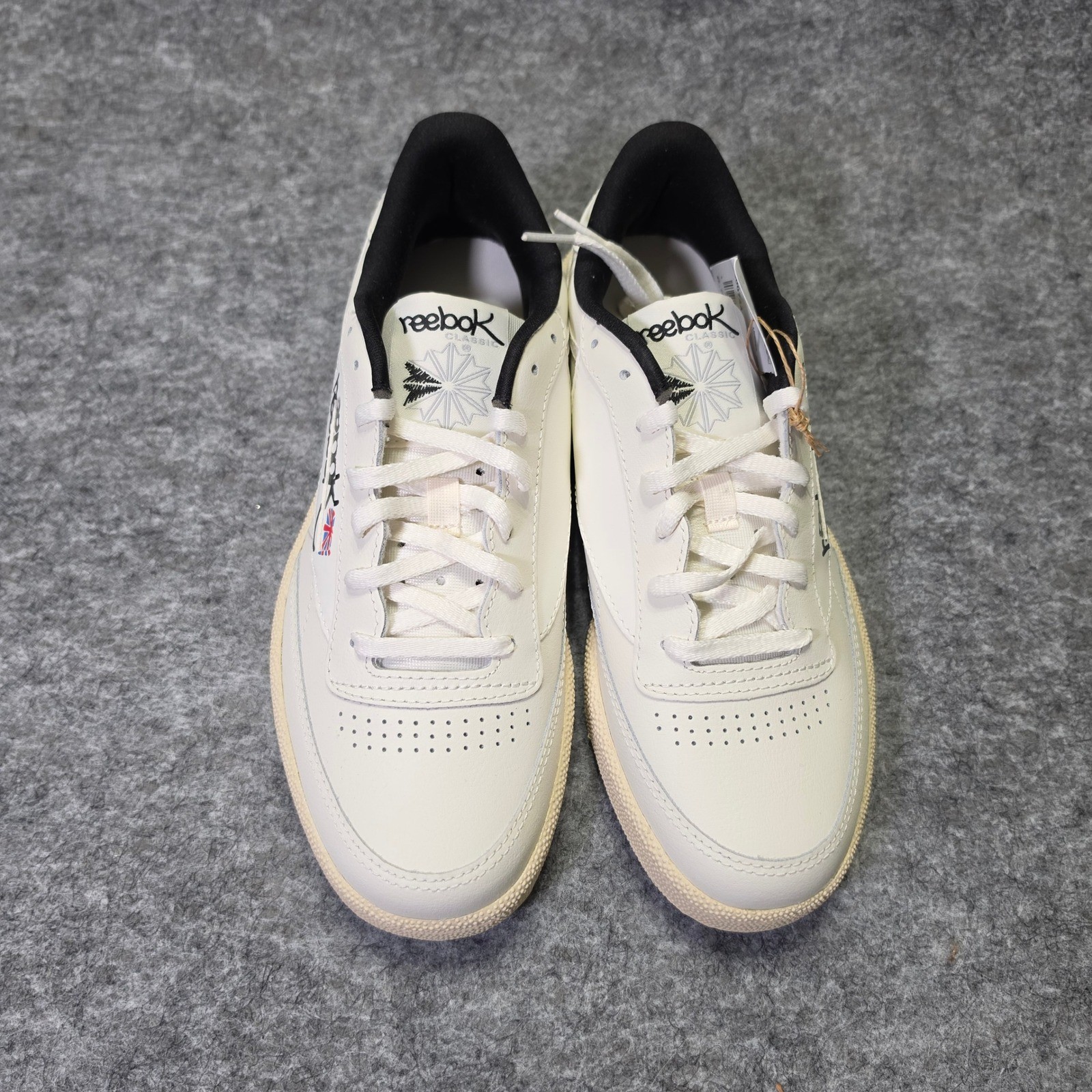 Reebok Mens Club C 85 Leather White Chalk Size 6.5 Classic Tennis Sneakers