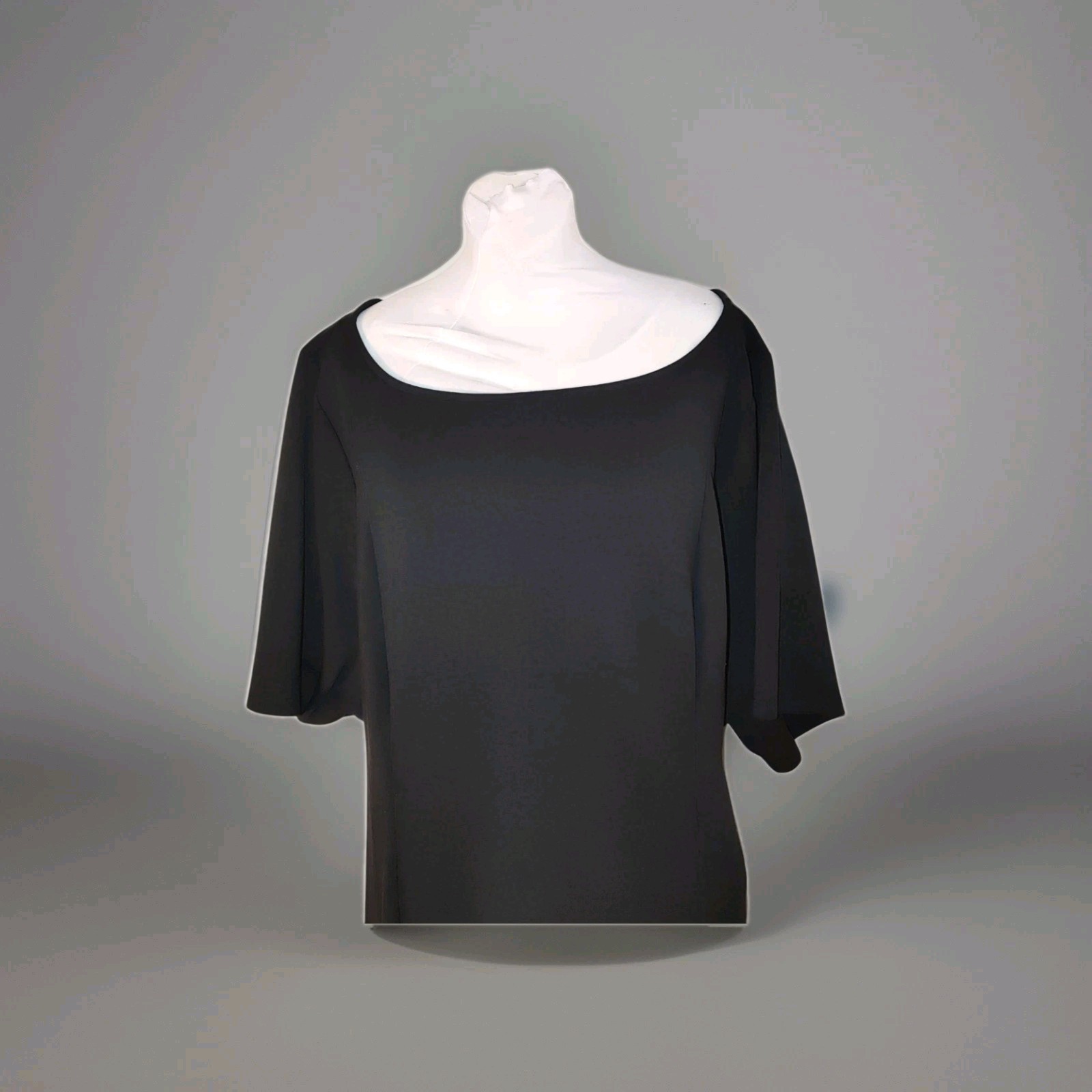 Torrid Soft Black Studio A Line Size 6 30 NWT Minimalist Buisunes Casual Dress