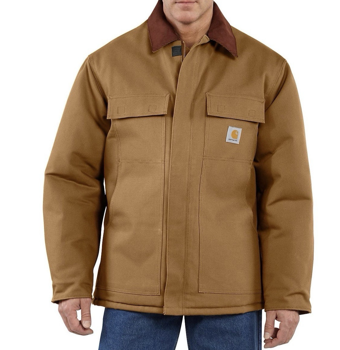 NWT Carhartt 0C003-M Duck Traditional Arctic Quilt Lined Coat C003 BRN