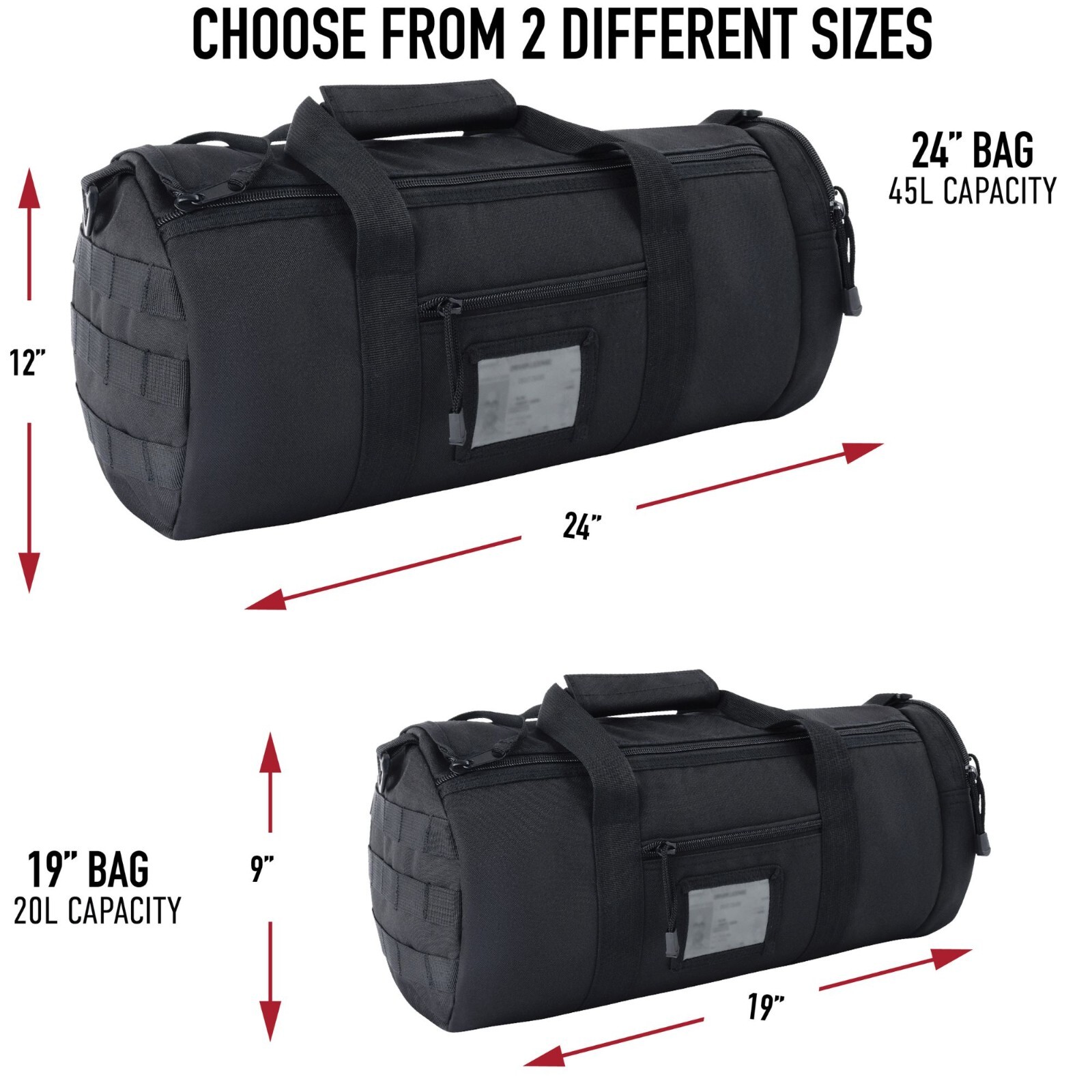 Tactical Traveler Duffle Bag Rugged MOLLE Carry & Shoulder EDC Gear Bag