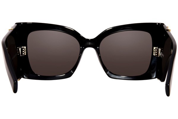 Saint Laurent SL M119 001 Oversized Square Sunglasses 54mm Black/Gray Lens