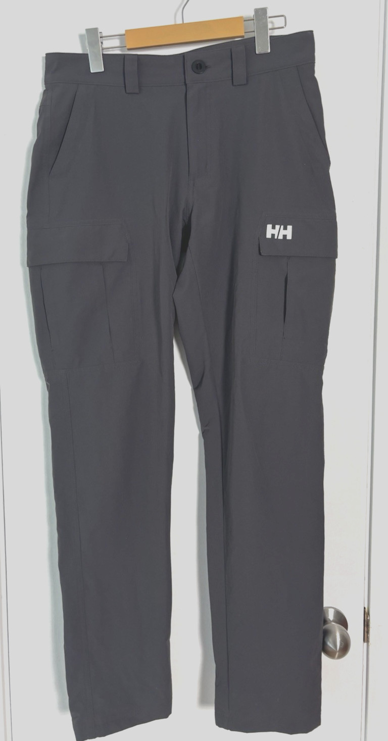 Helly Hansen Cargo Pants Men’s Size 30 Gray Quick Dry Ripstop Stretch Outdoor