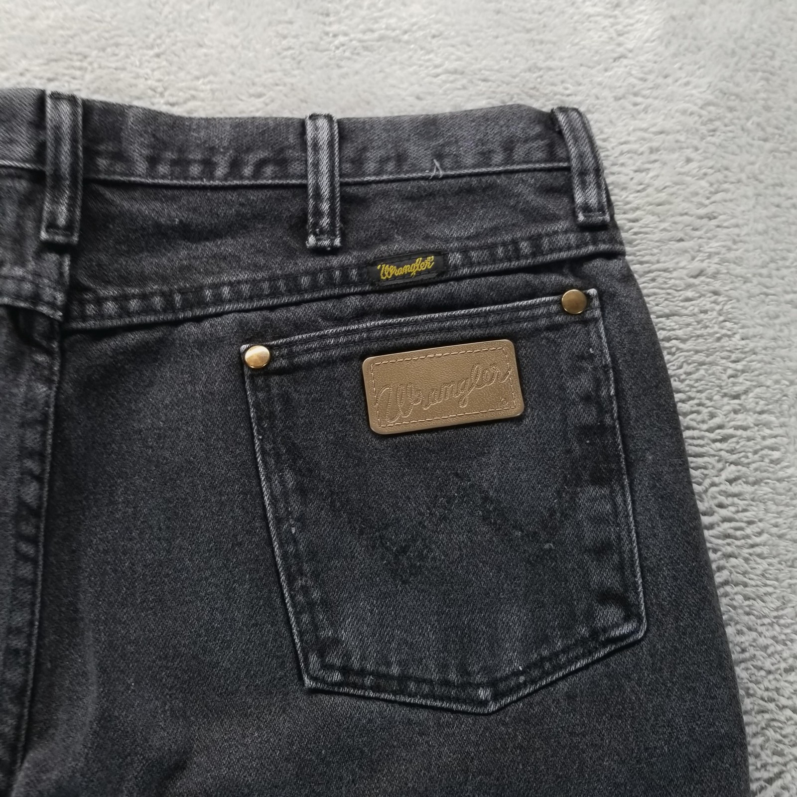 Wrangler Jeans Mens 36×30 Gray 936 Regular Straight Charcoal Wash Comfort Rodeo