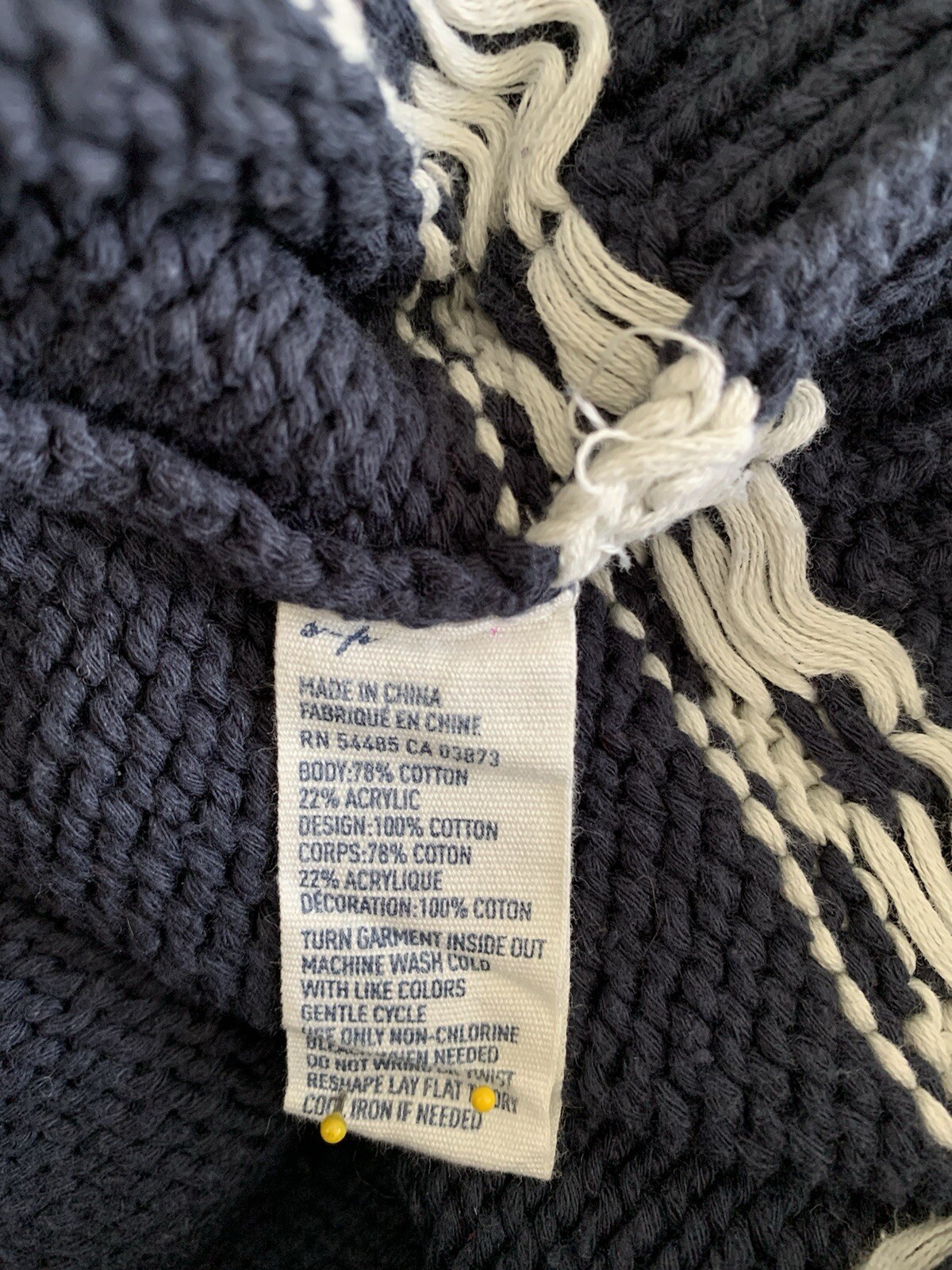 AMERICAN EAGLE PRETTY COTTON ACRYLIC BLEND SHORT SLEEVE SWEATER – SIZE S