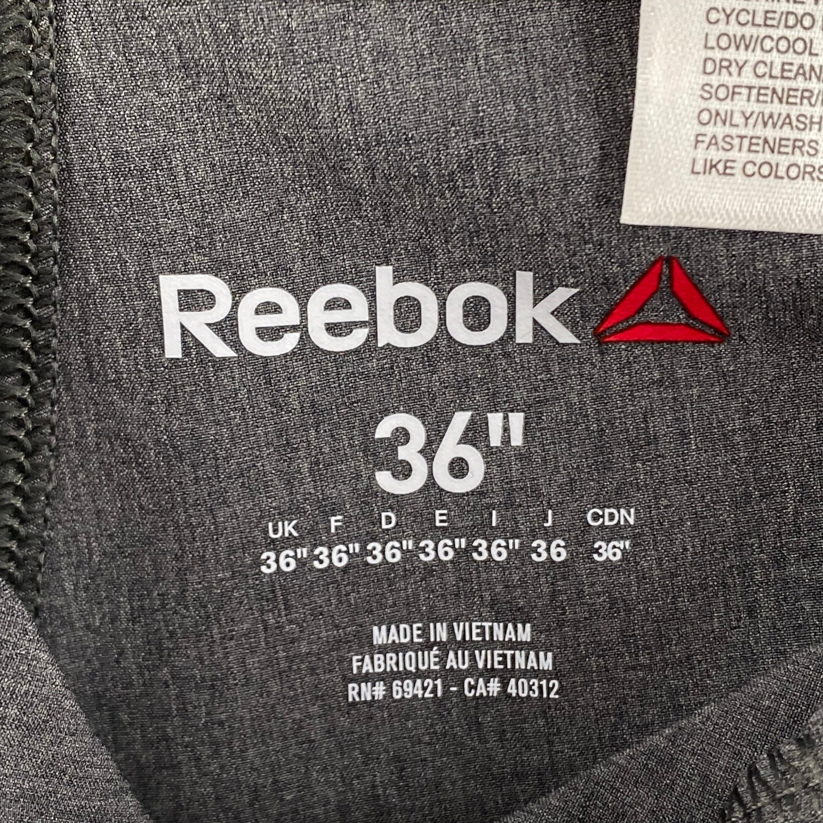 Reebok Hybrid Training Shorts Mens 36 Gray Speedwick Swim Outdoor Hiking Golf
