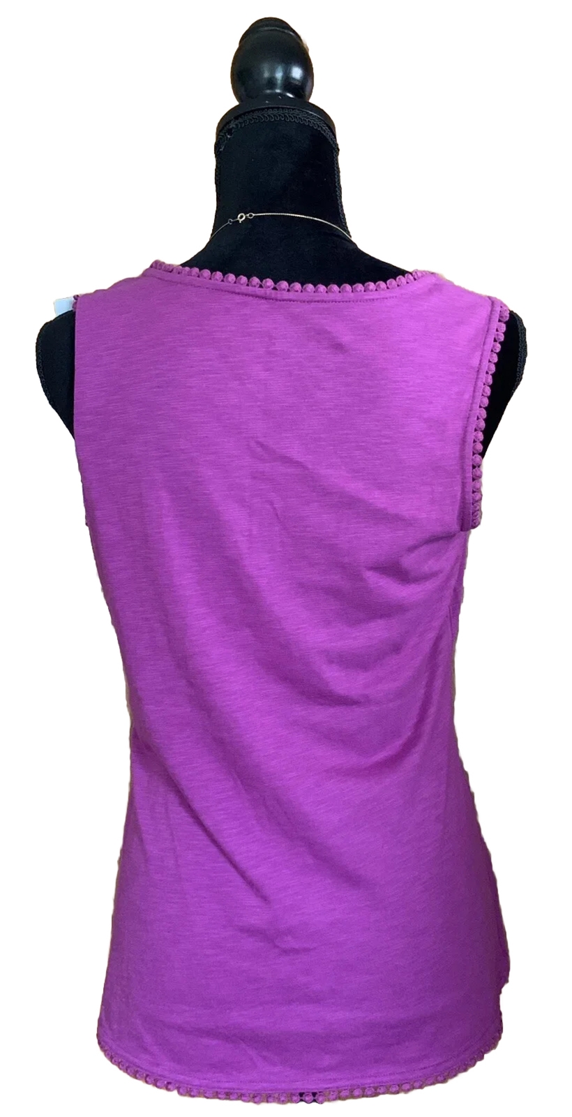 Northcrest Womens Shirt Size Small Spring Violet Purple Tank Sleeveless Top