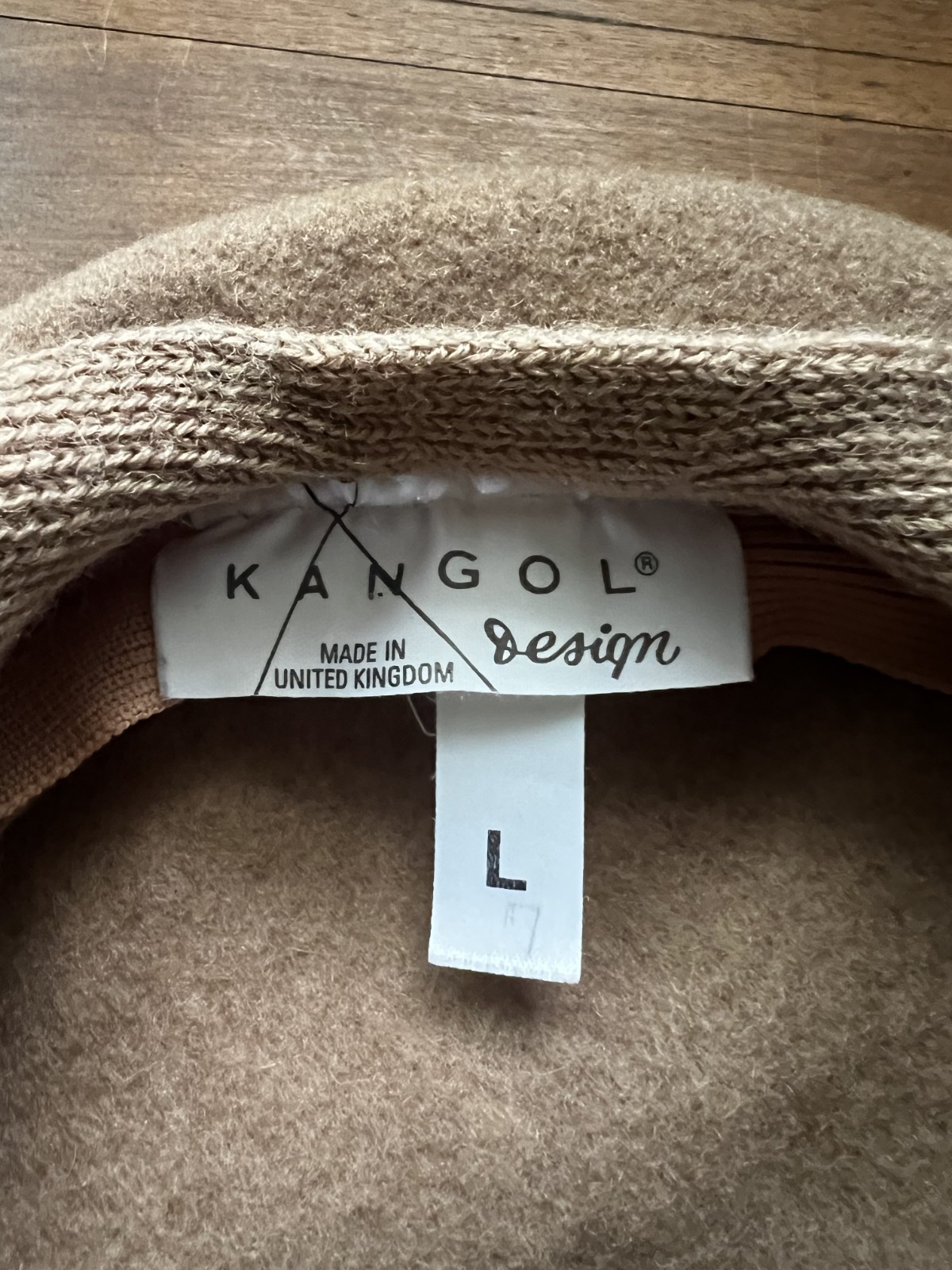 Vintage Kangol Design Brown Wool Flat Cap | United Kingdom | Large