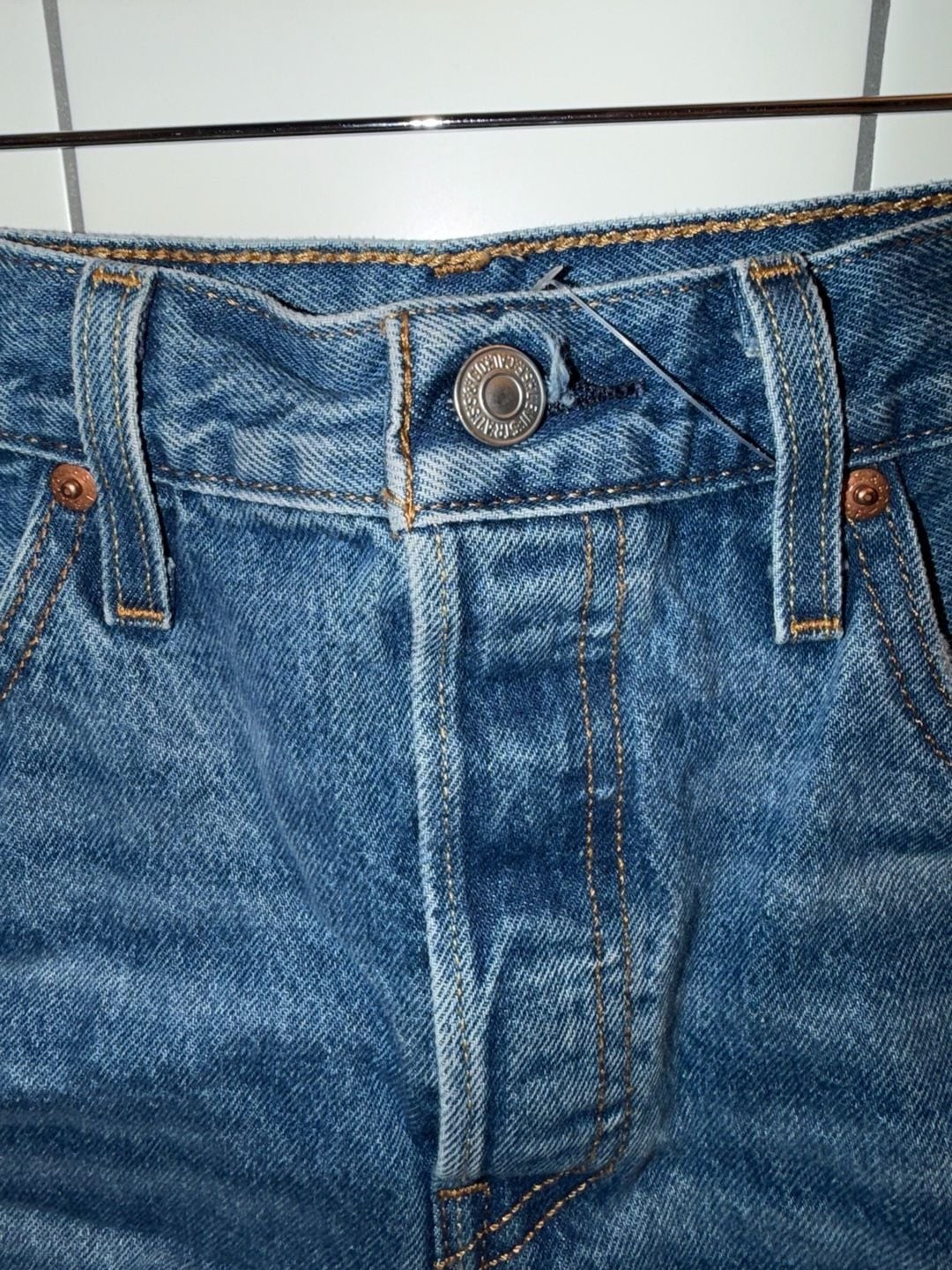 Levi’s 501 Original High Rise Distressed Denim Cut Off Shorts