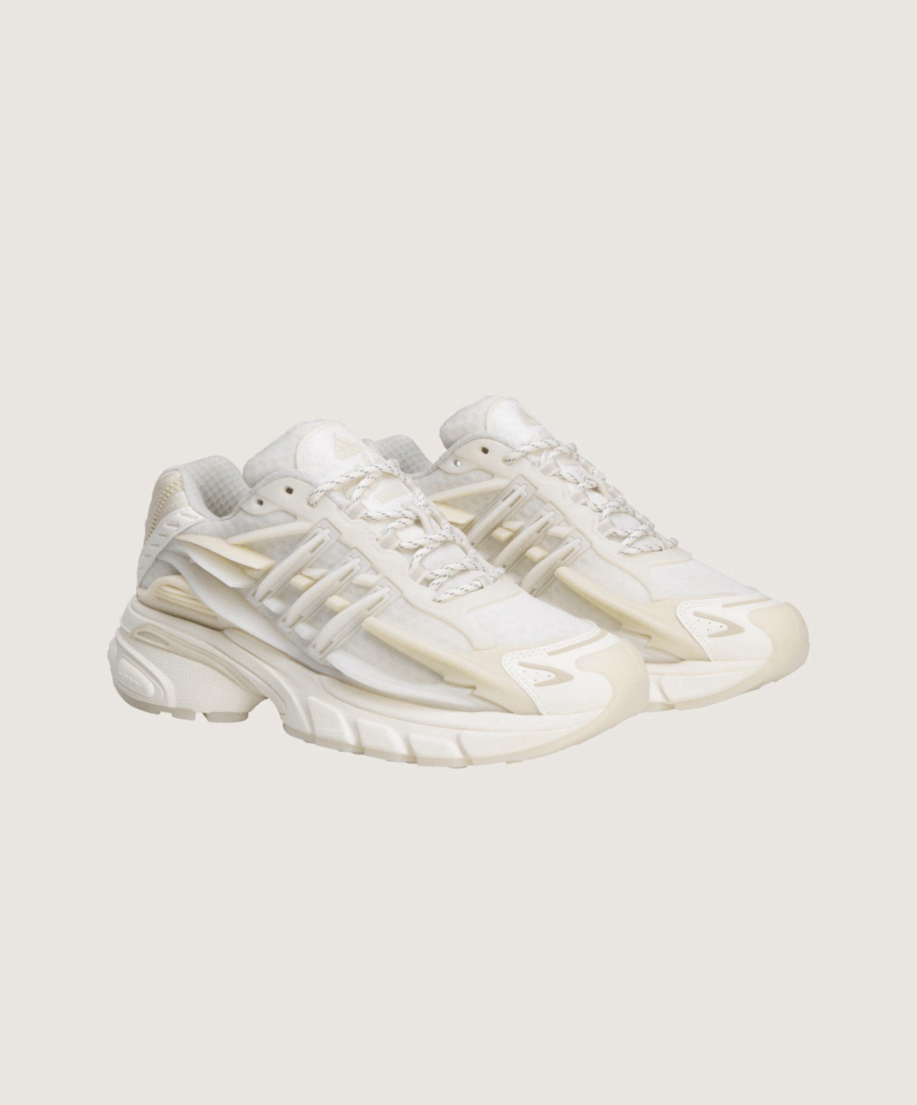 Size 12.5 – PW Adidas Adistar Jellyfish – Chalk White Off White, Bliss – PRESALE