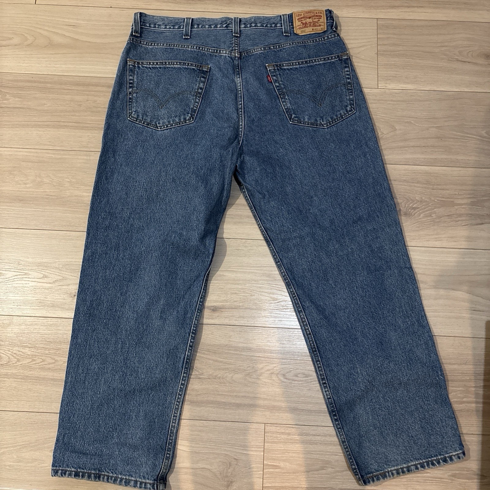 Vintage Levi’s 550 Men’s Relaxed Fit Jeans W40 L30 Stonewash Blue 00550-4891
