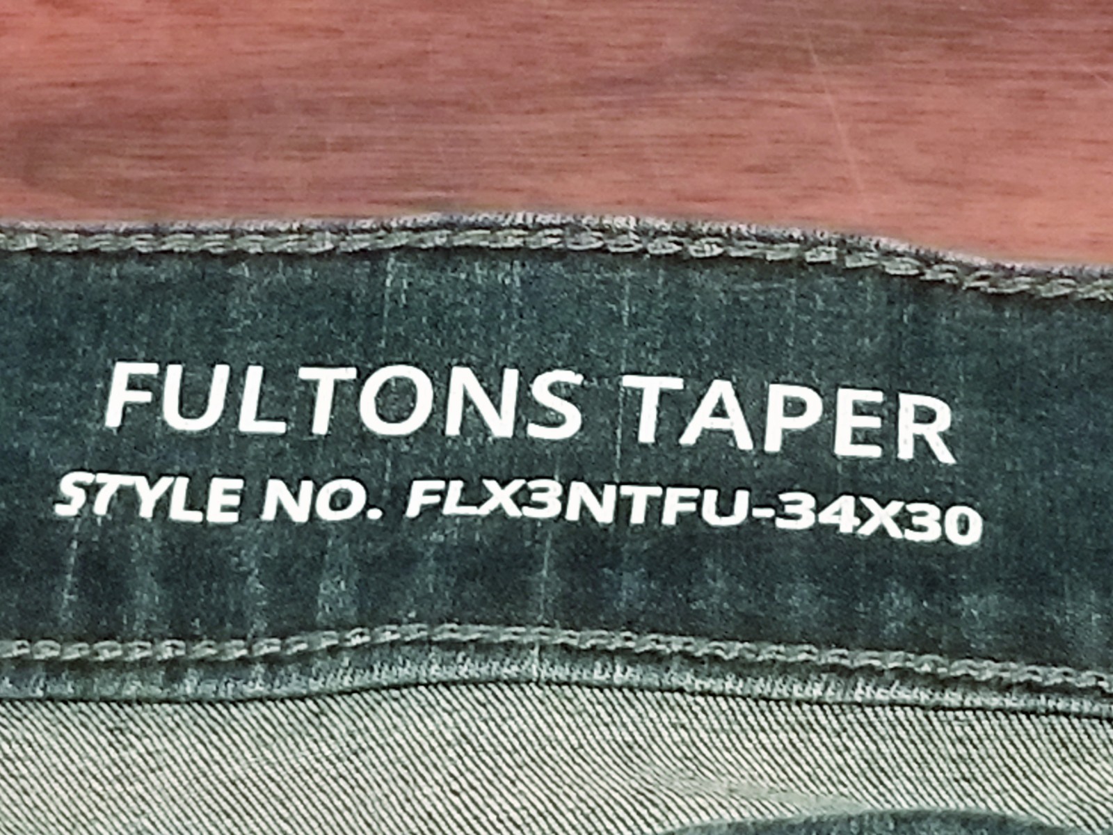 Mugsy Fultons Taper Jeans Men’s Size 34×30 Blue Faded Stretch Denim (33×27)