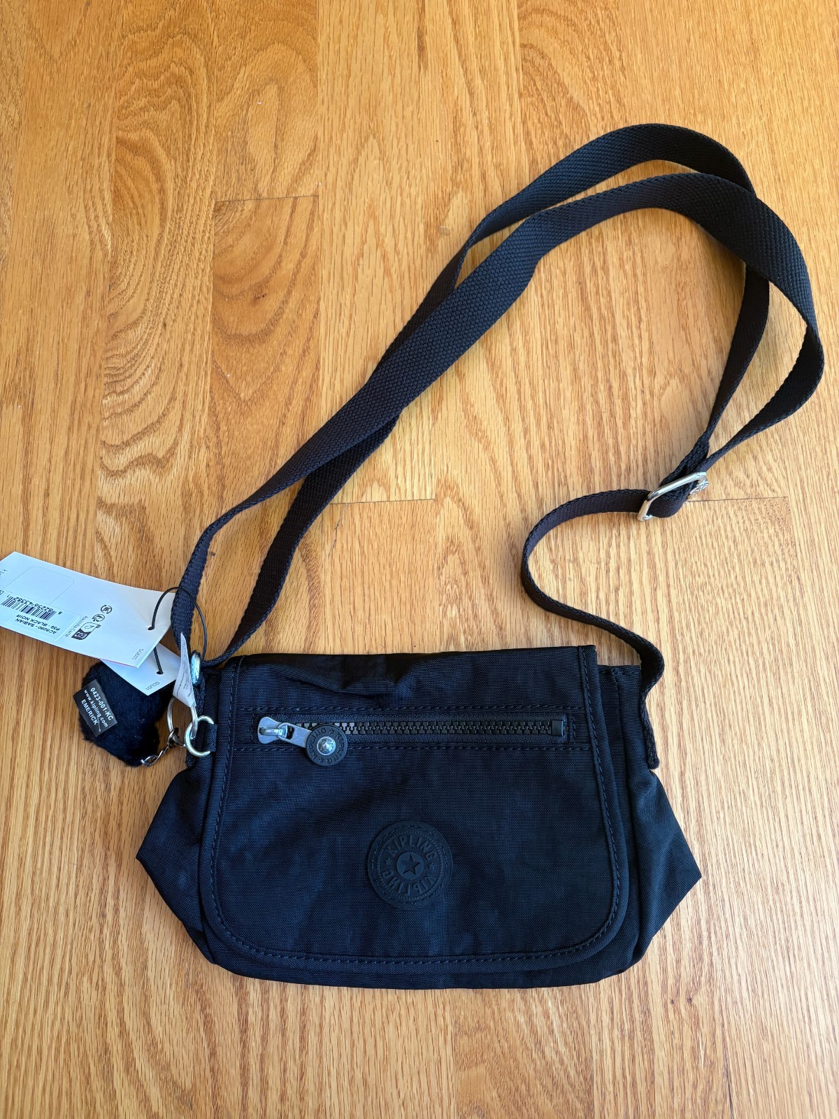 Kipling Mini crossbody bag size 8.5 by 5.5 inches in black